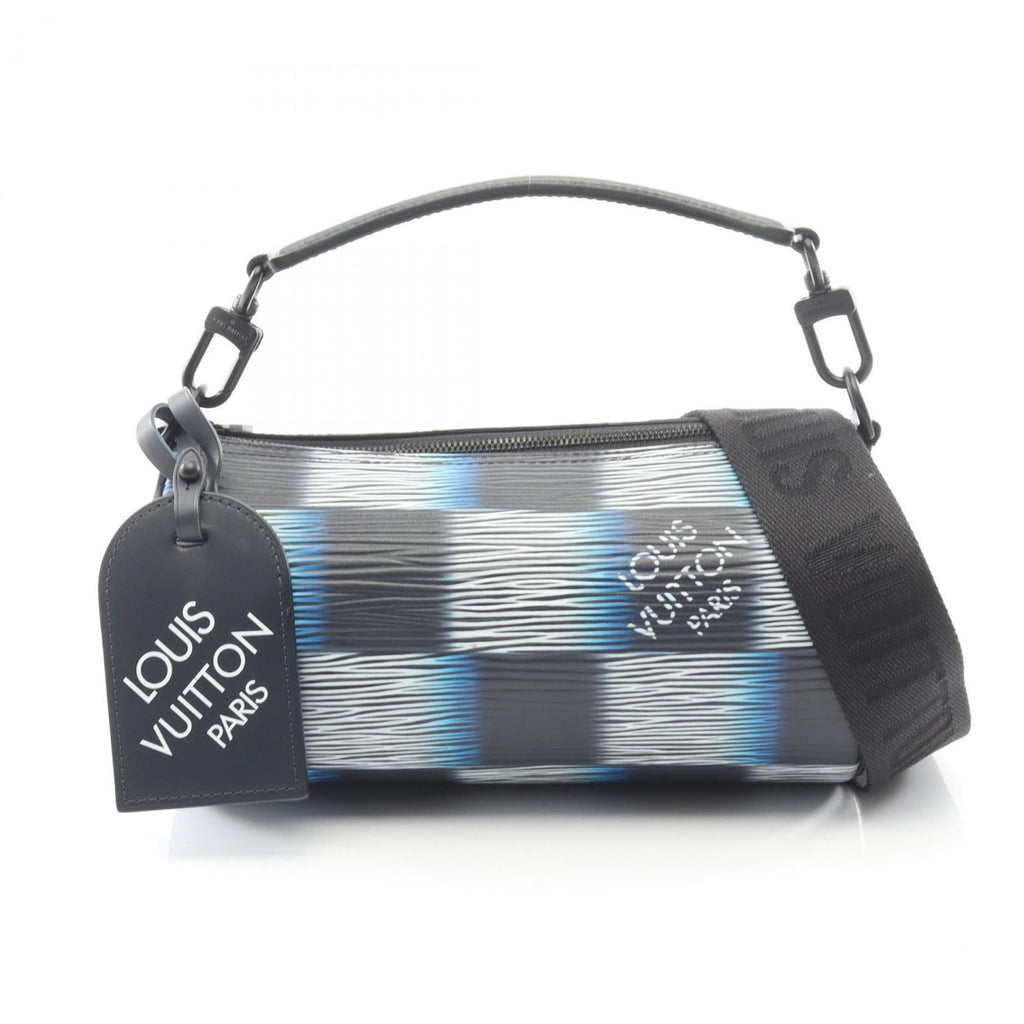 Louis Vuitton Black Blue Epi Leather Handbag