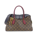 Louis Vuitton Monogram Bordeaux Marine Marron Coated Canvas Leather Handbag