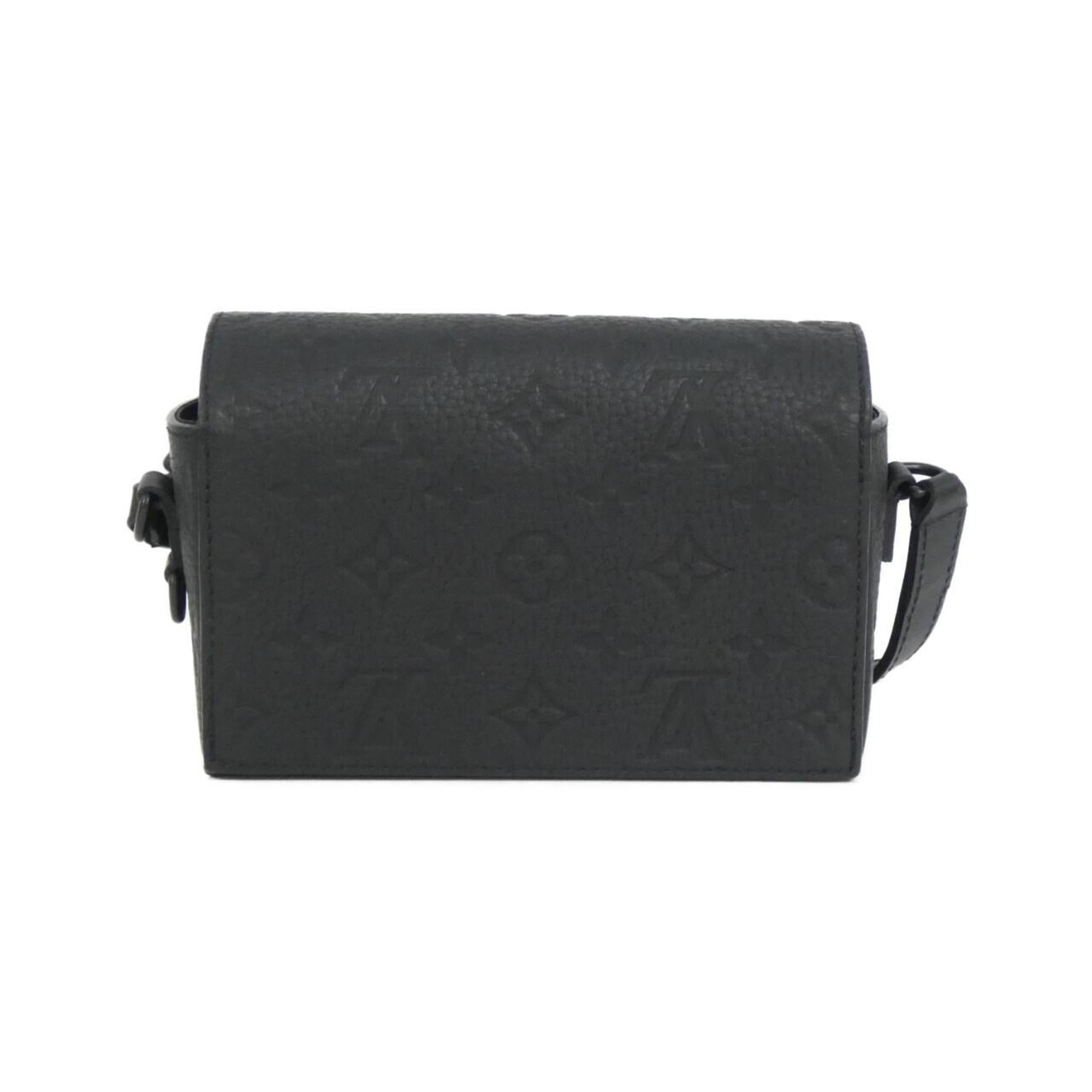 Louis Vuitton Black Leather Shoulder Bag