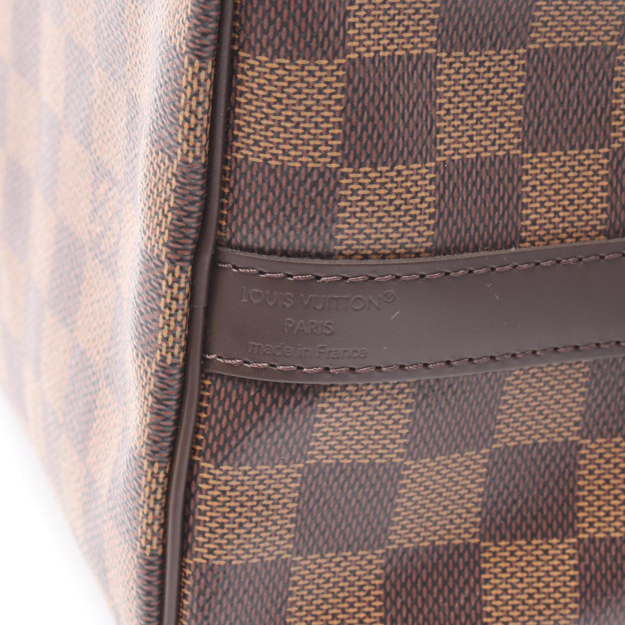 Louis Vuitton Brown Ebene Coated Canvas Leather Handbag