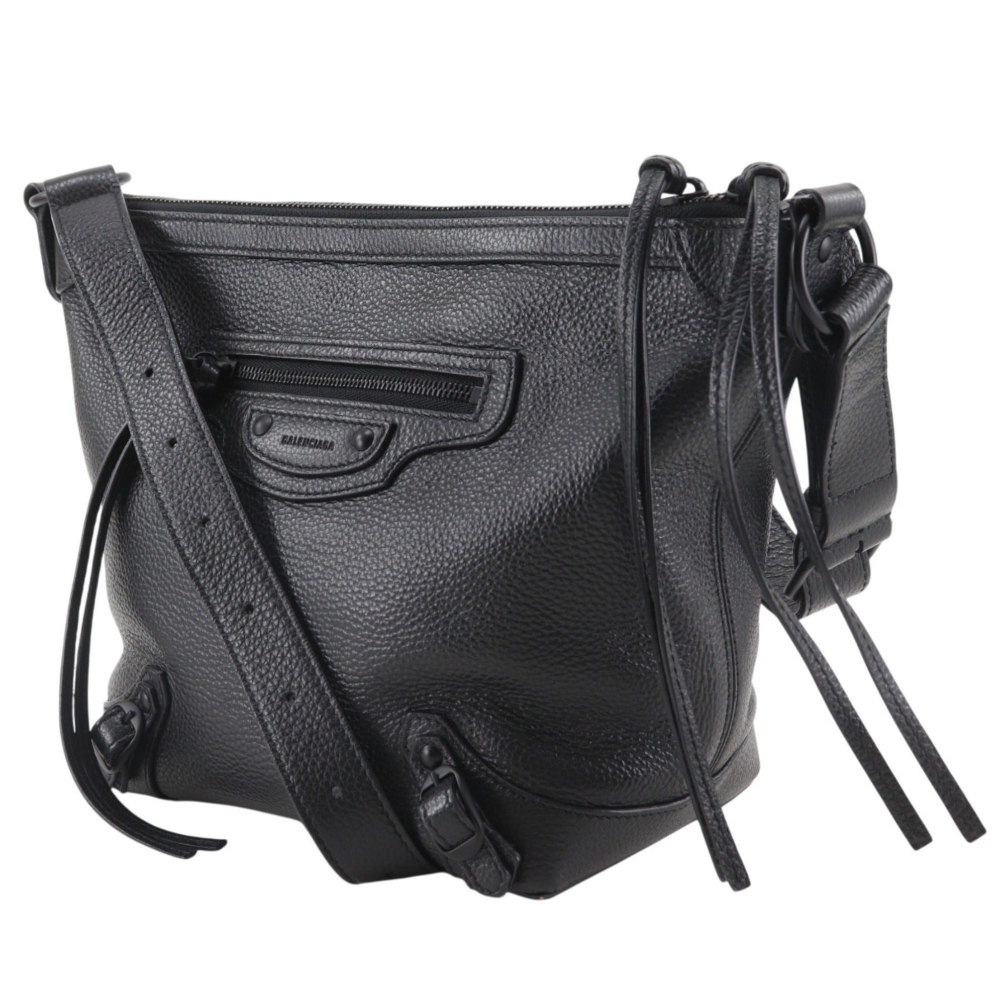 Balenciaga Black Leather Shoulder