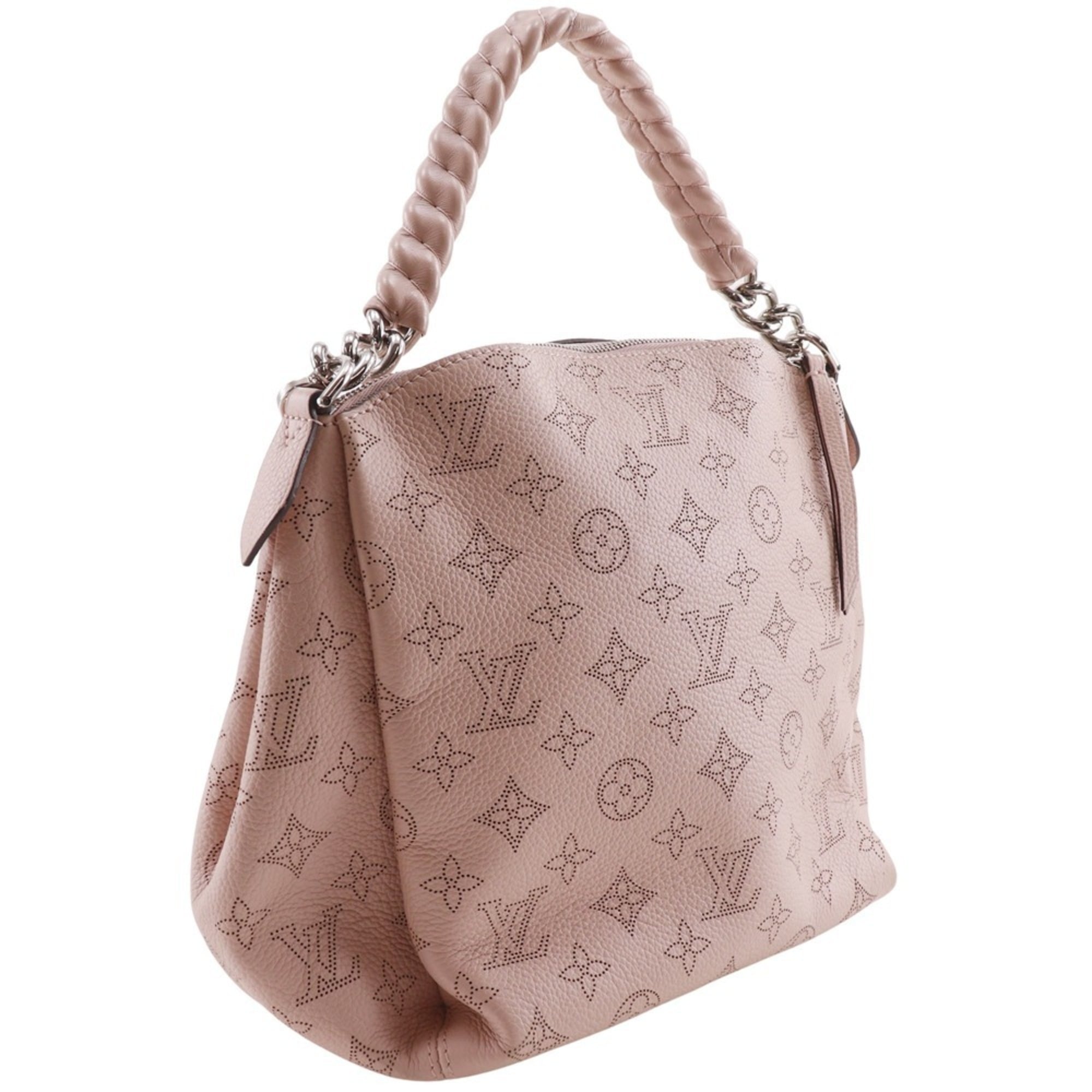 Louis Vuitton Magnolia Pink Mahina Leather Monogram Shoulder Bag