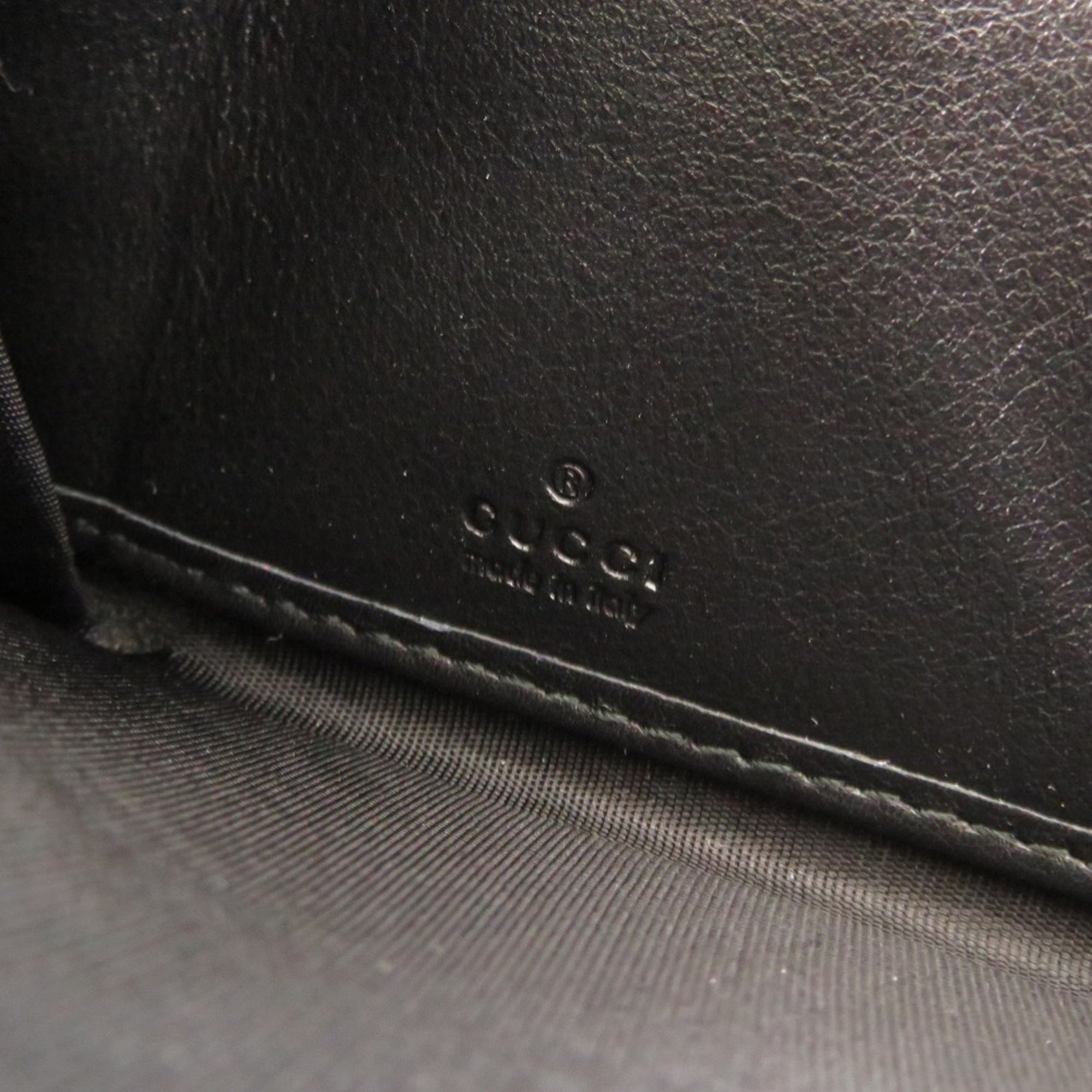 Gucci Black Leather Coin Purse/Coin Case (Pre-Owned)