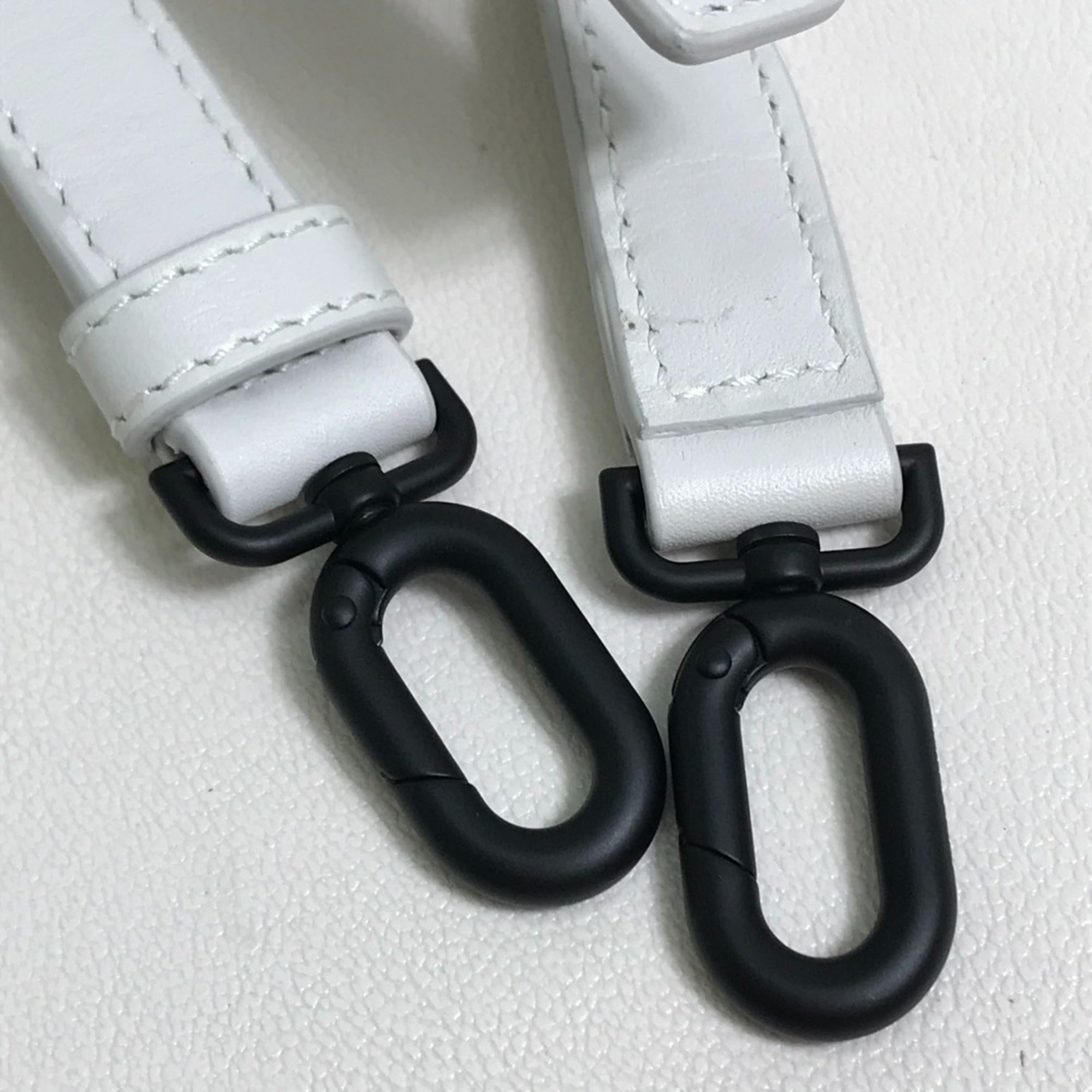 Balenciaga White Leather Hand