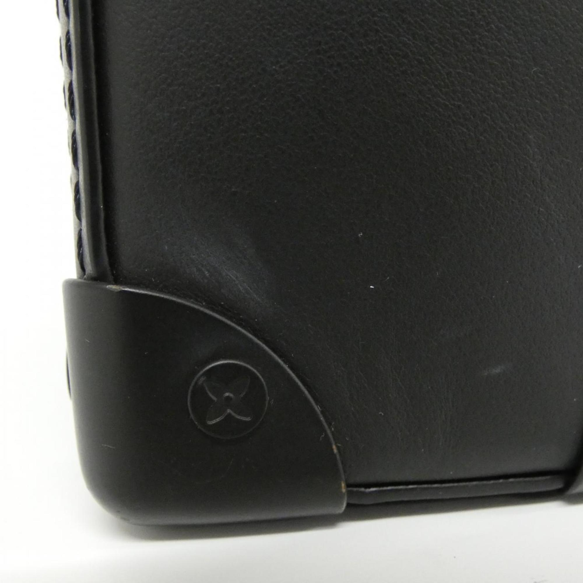 Louis Vuitton Black Leather Shoulder Bag