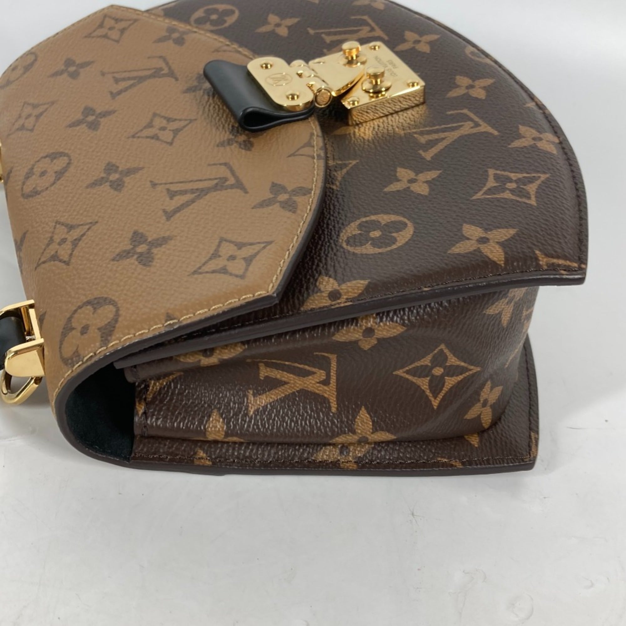 Louis Vuitton Beige Brown Monogram Reverse Monogram Reverse Handbag Shoulder Bag