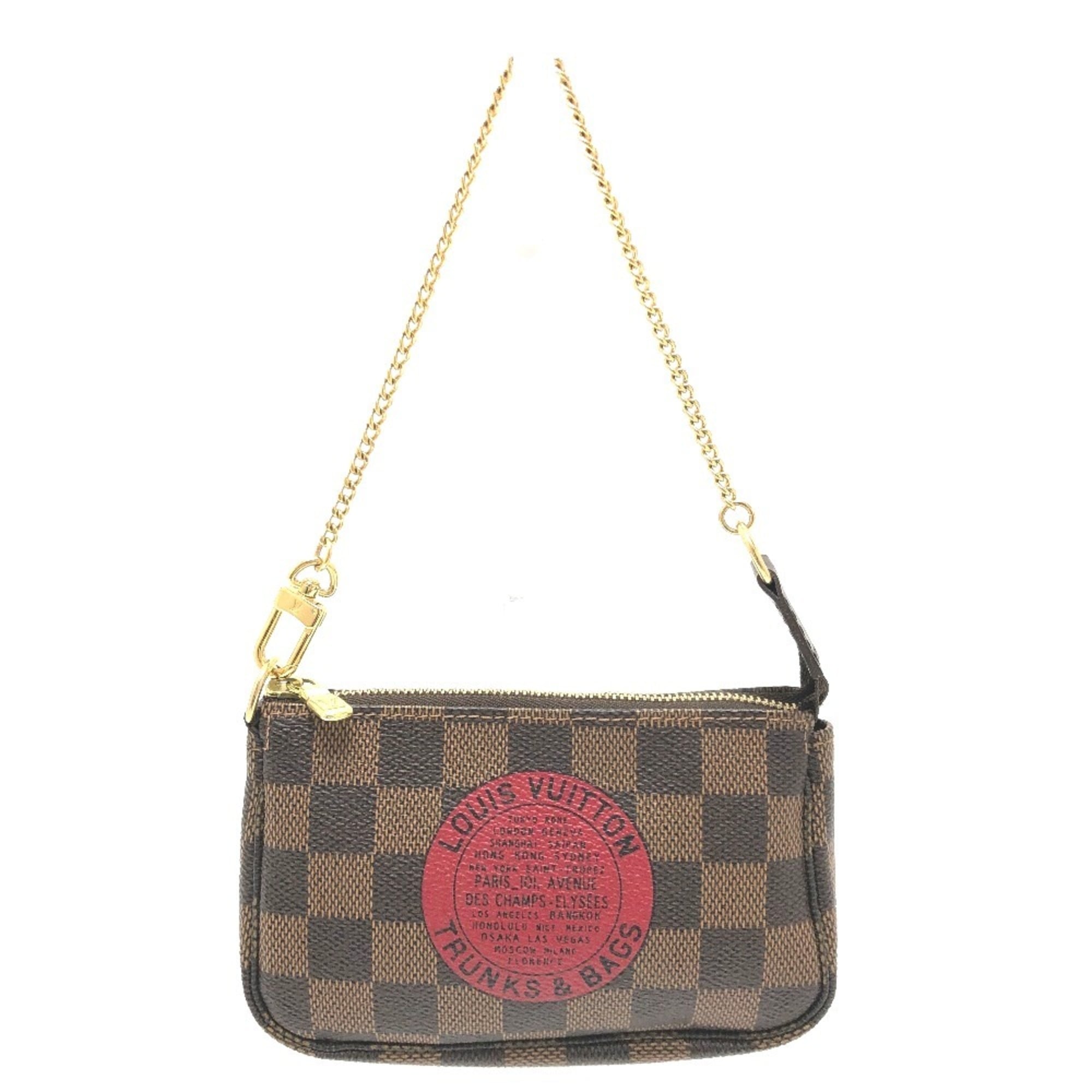 Louis Vuitton Brown Ebene Damier Canvas Pochette Pouch