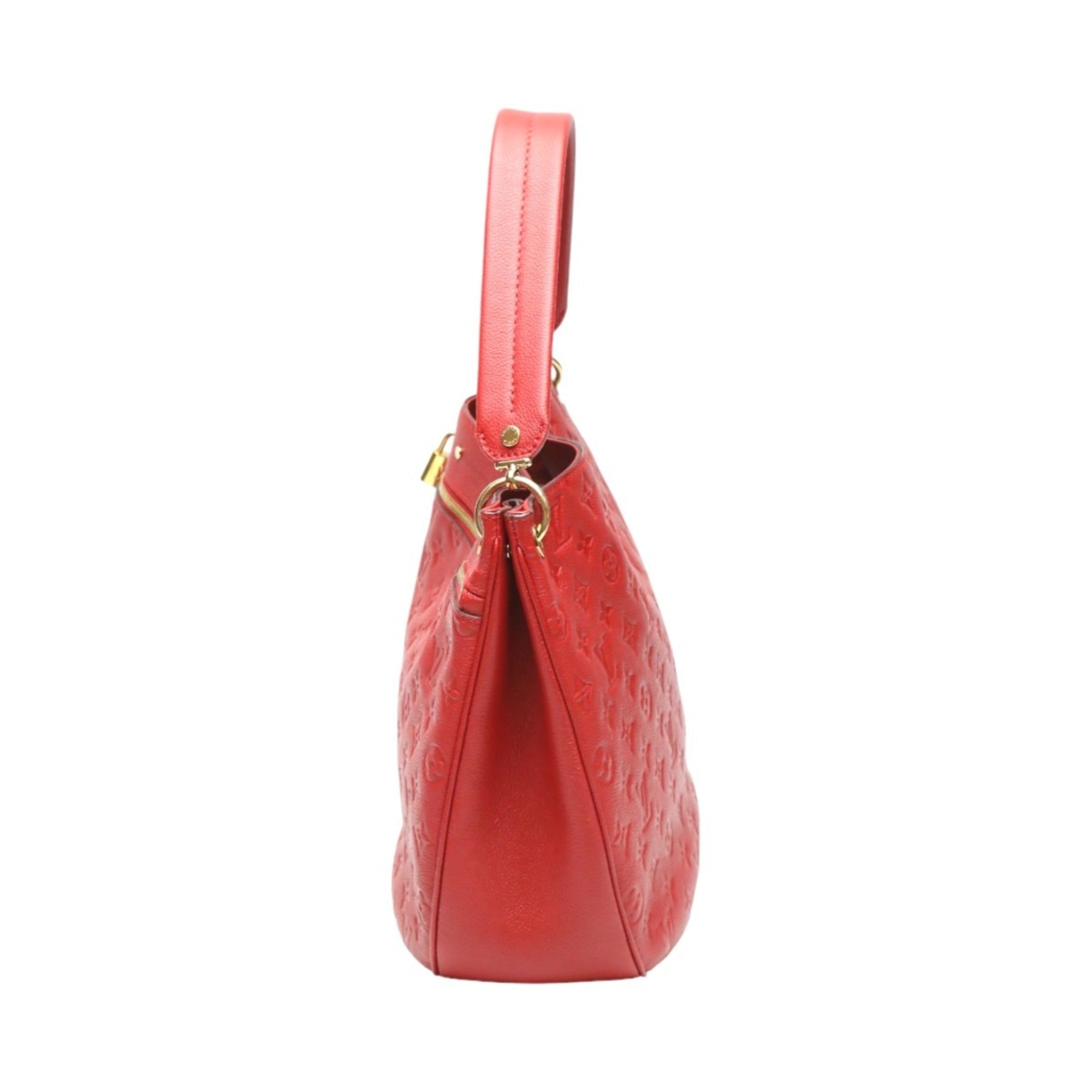 Louis Vuitton Red Color Monogram Empreinte Handbag