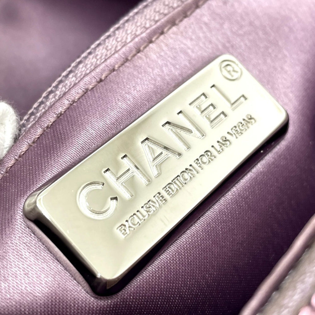 Chanel Pink Suede Shoulder Bag