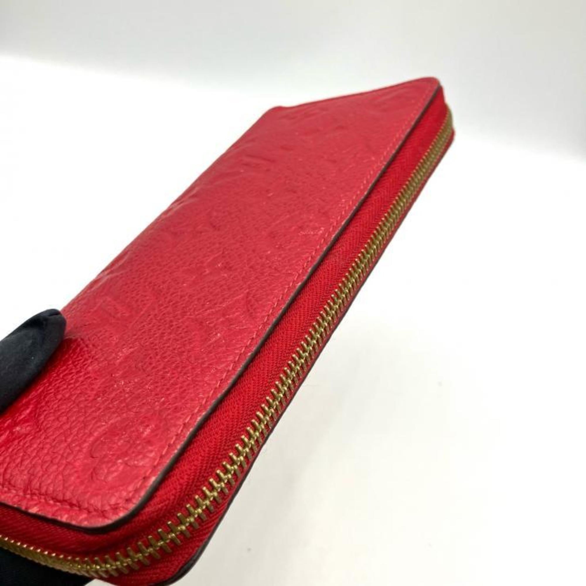 Louis Vuitton Raisin Red Color Monogram Empreinte Long Wallet