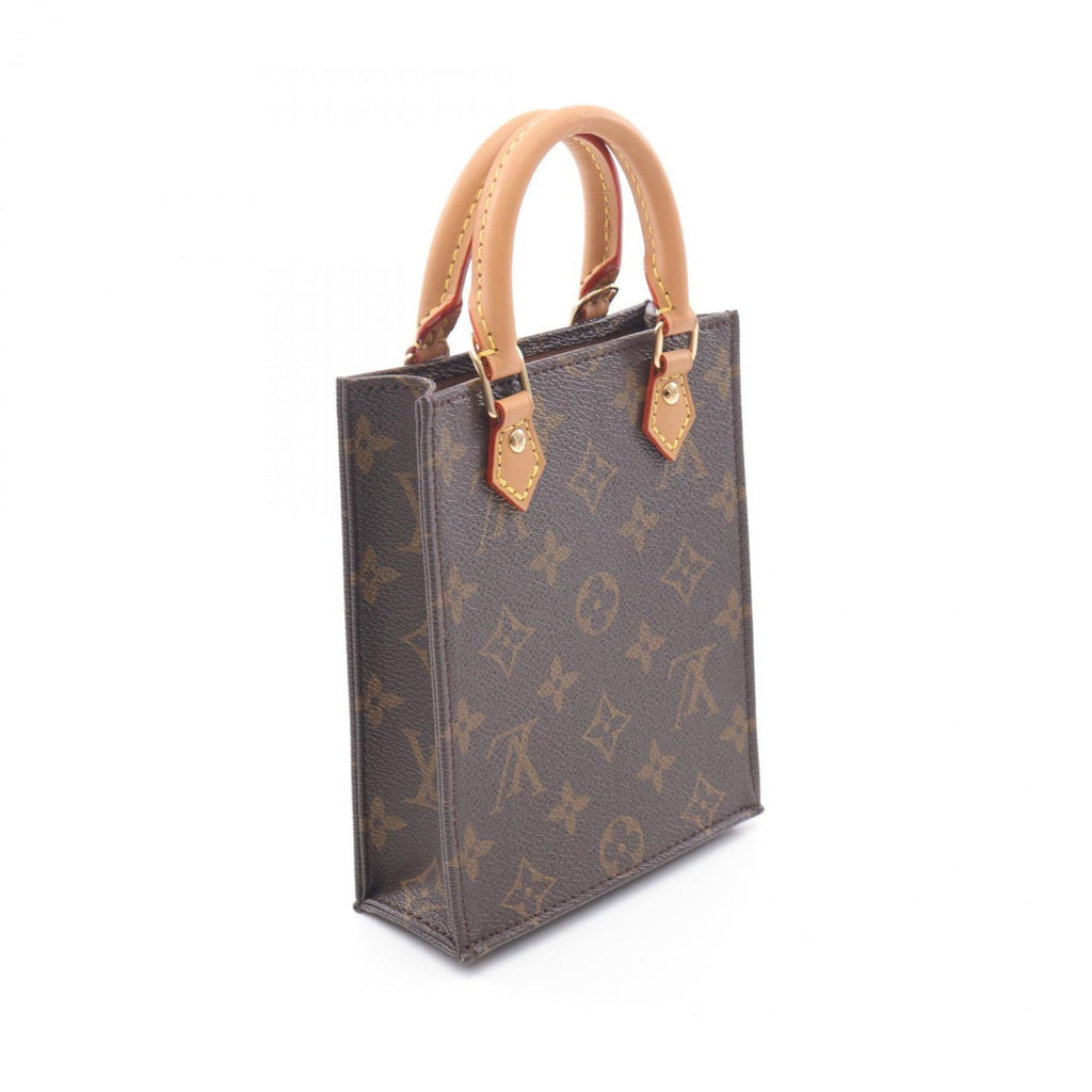 Louis Vuitton Brown Coated Canvas Leather Handbag