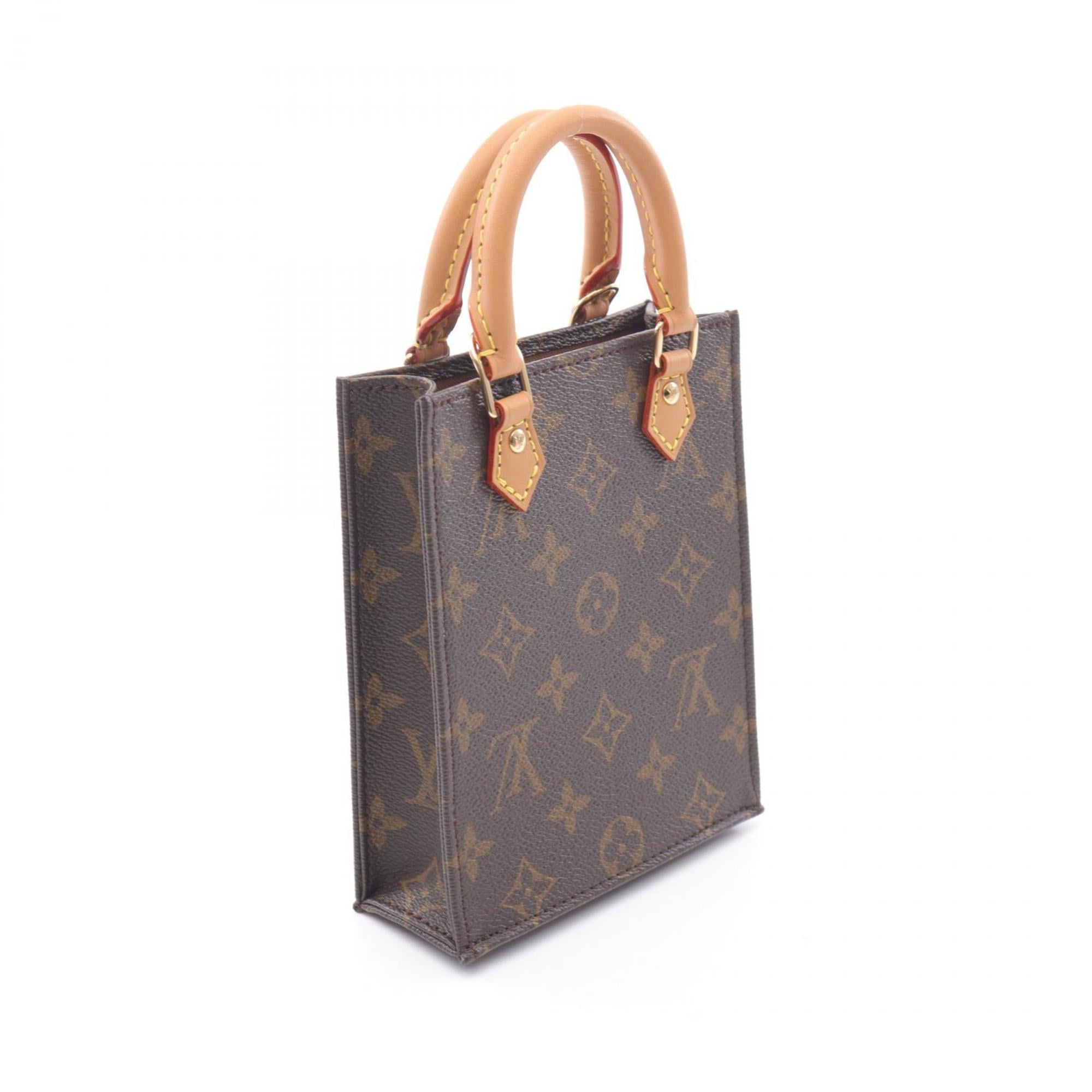 Louis Vuitton Brown Coated Canvas Leather Handbag