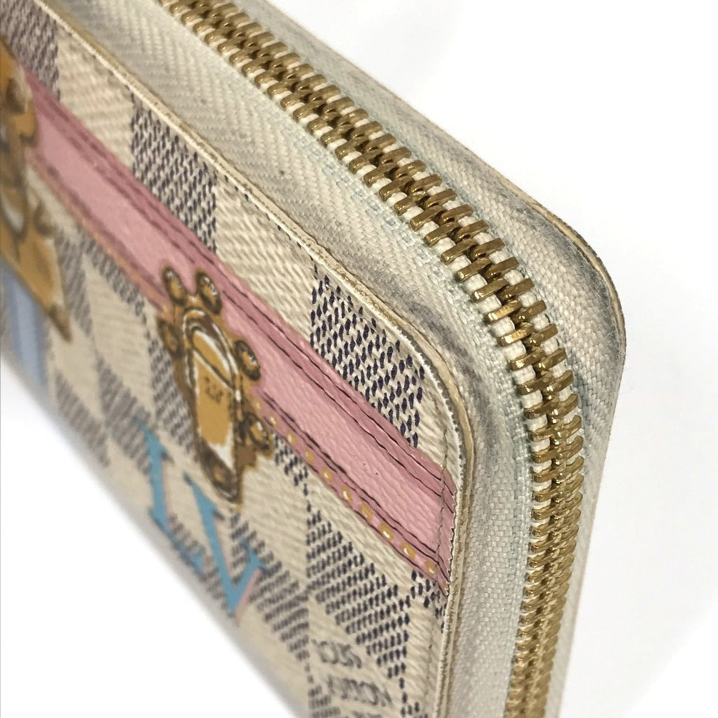 Louis Vuitton Damier Damier Azur White Damier Azur Long Wallet