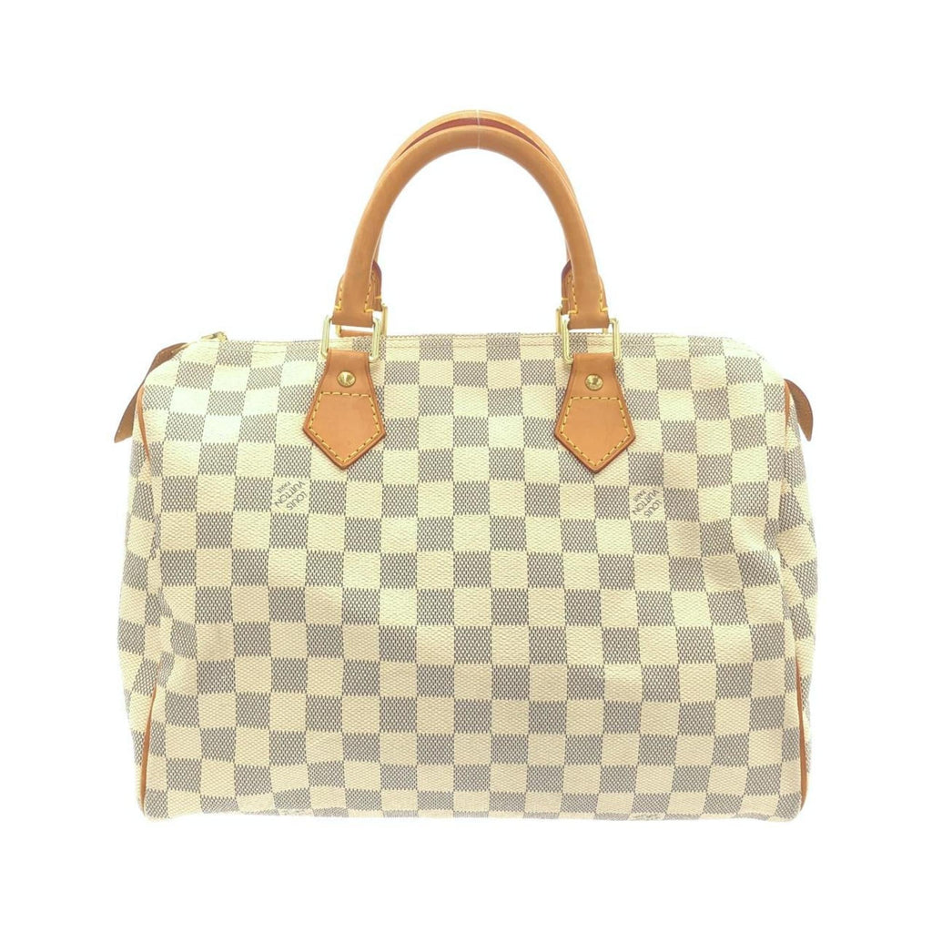 Louis Vuitton Azur White Coated Canvas Boston Bag