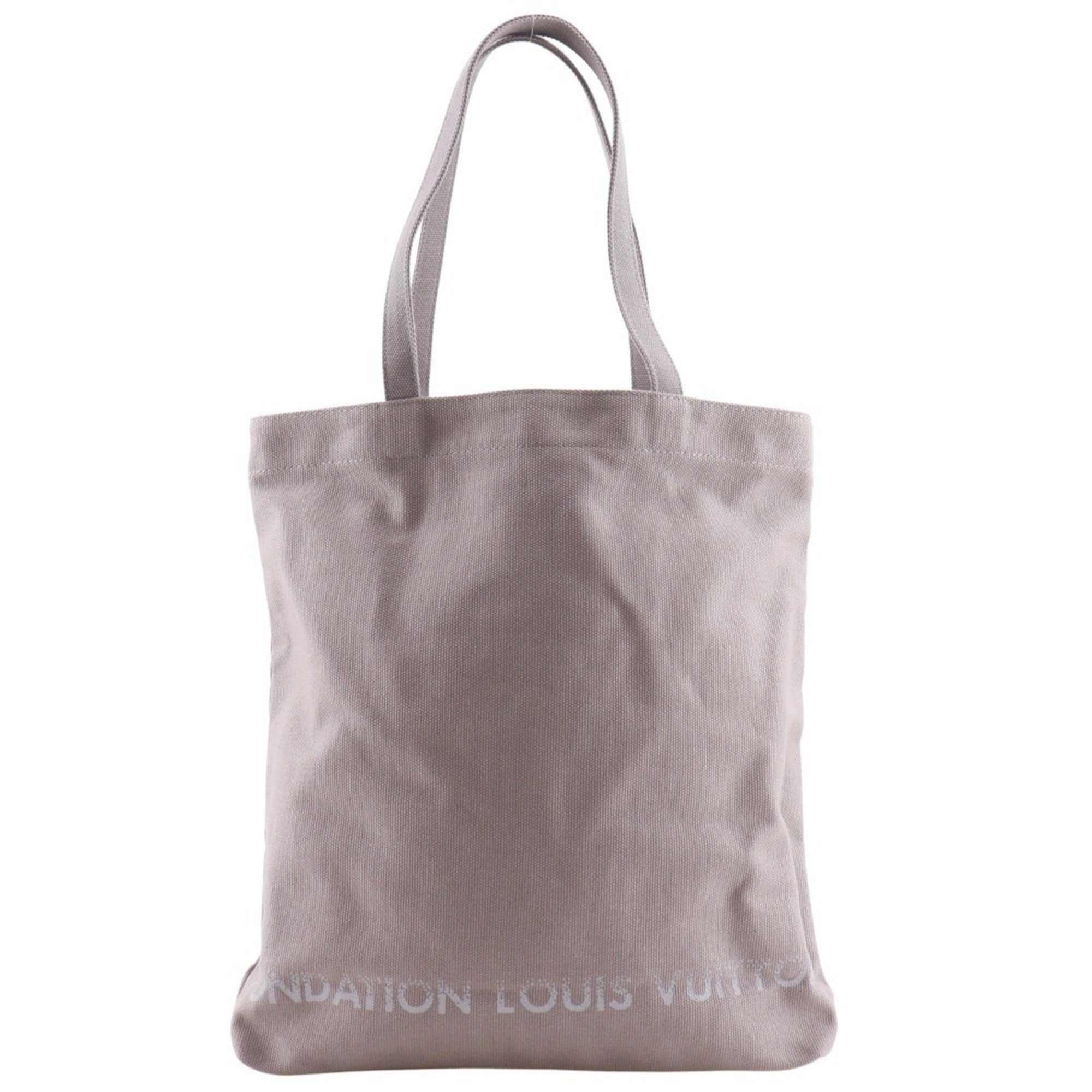 Louis Vuitton Gray Canvas Tote Bag