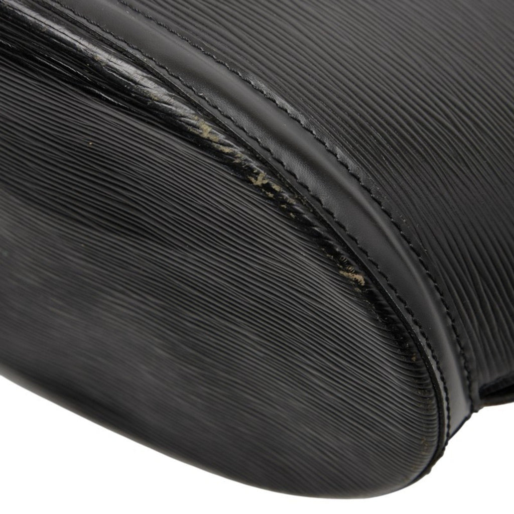 Louis Vuitton Black Noir Leather Handbag Shoulder Bag