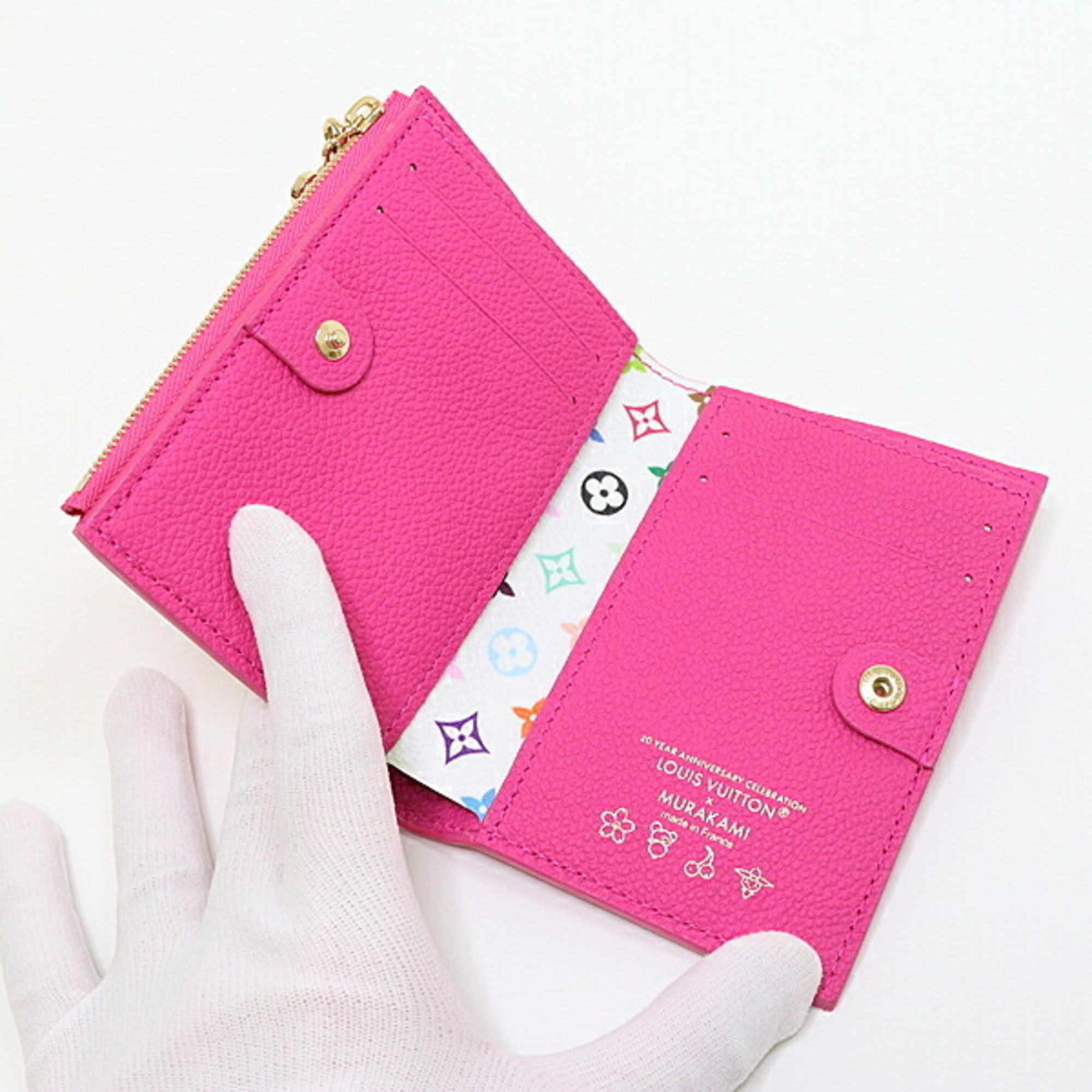 Louis Vuitton Pink Gold Monogram Empreinte Monogram Canvas Leather Coin Purse/Coin Case