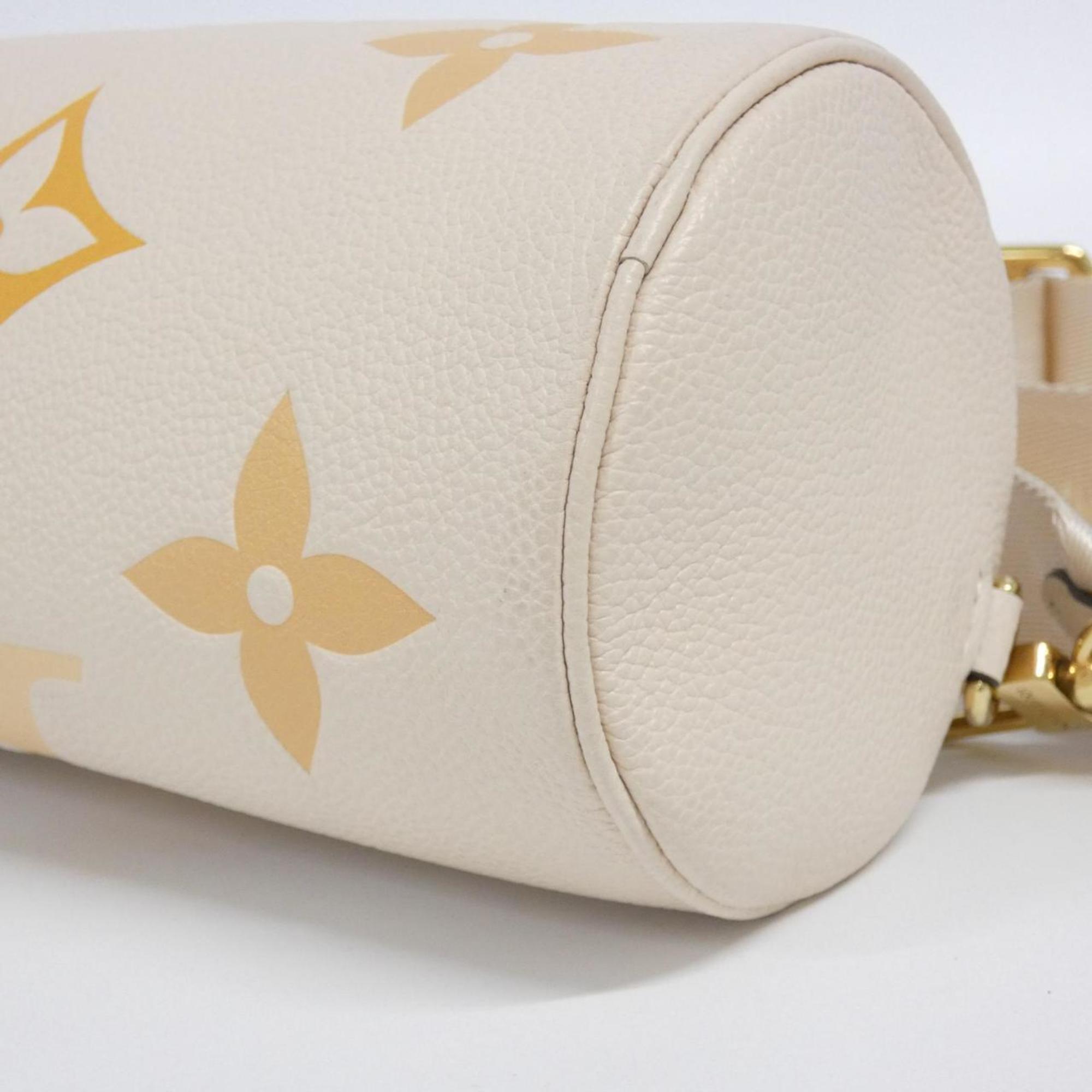 Louis Vuitton Cream Saffron White Leather Shoulder Bag