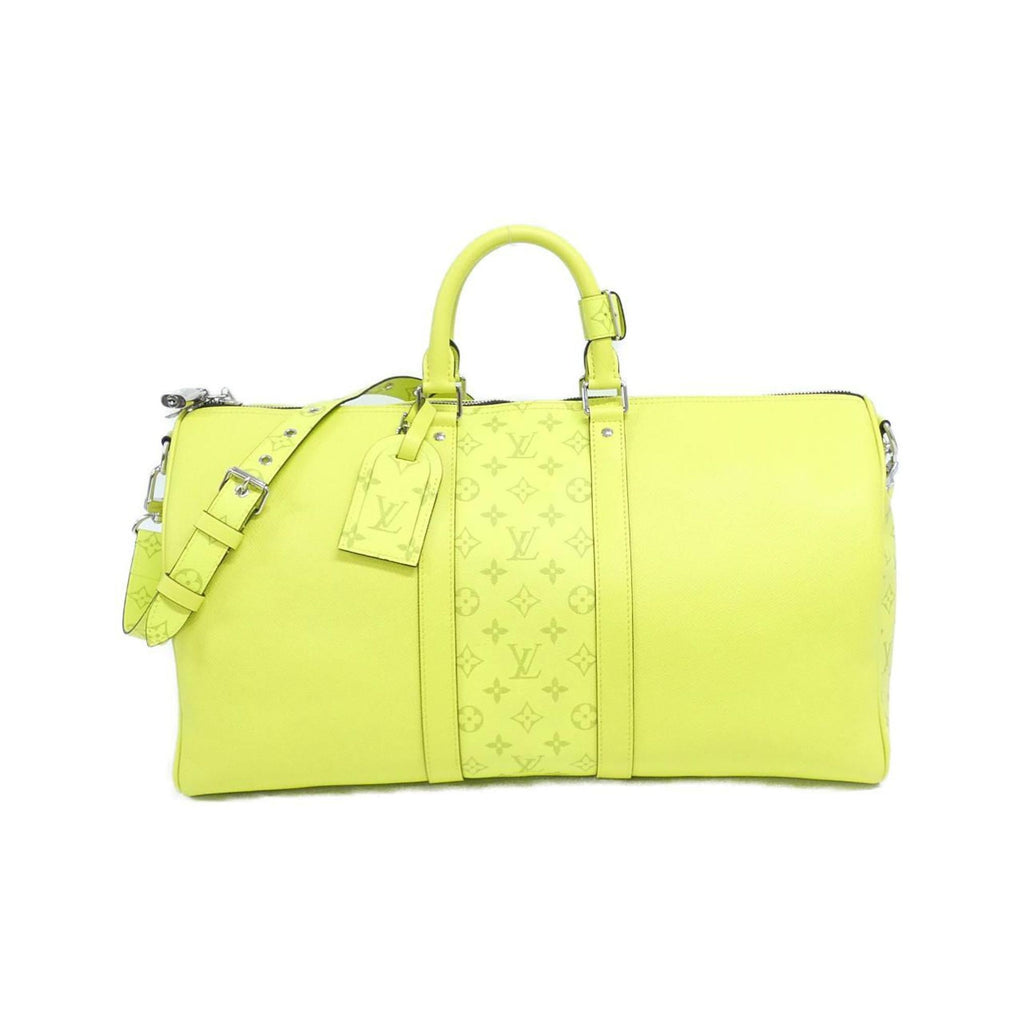 Louis Vuitton Yellow Coated Canvas Leather Handbag