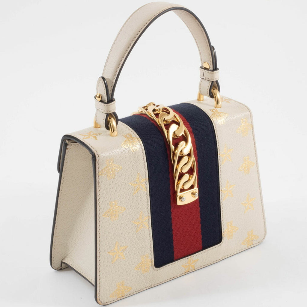 Gucci White Leather Handbag (Pre-Owned)