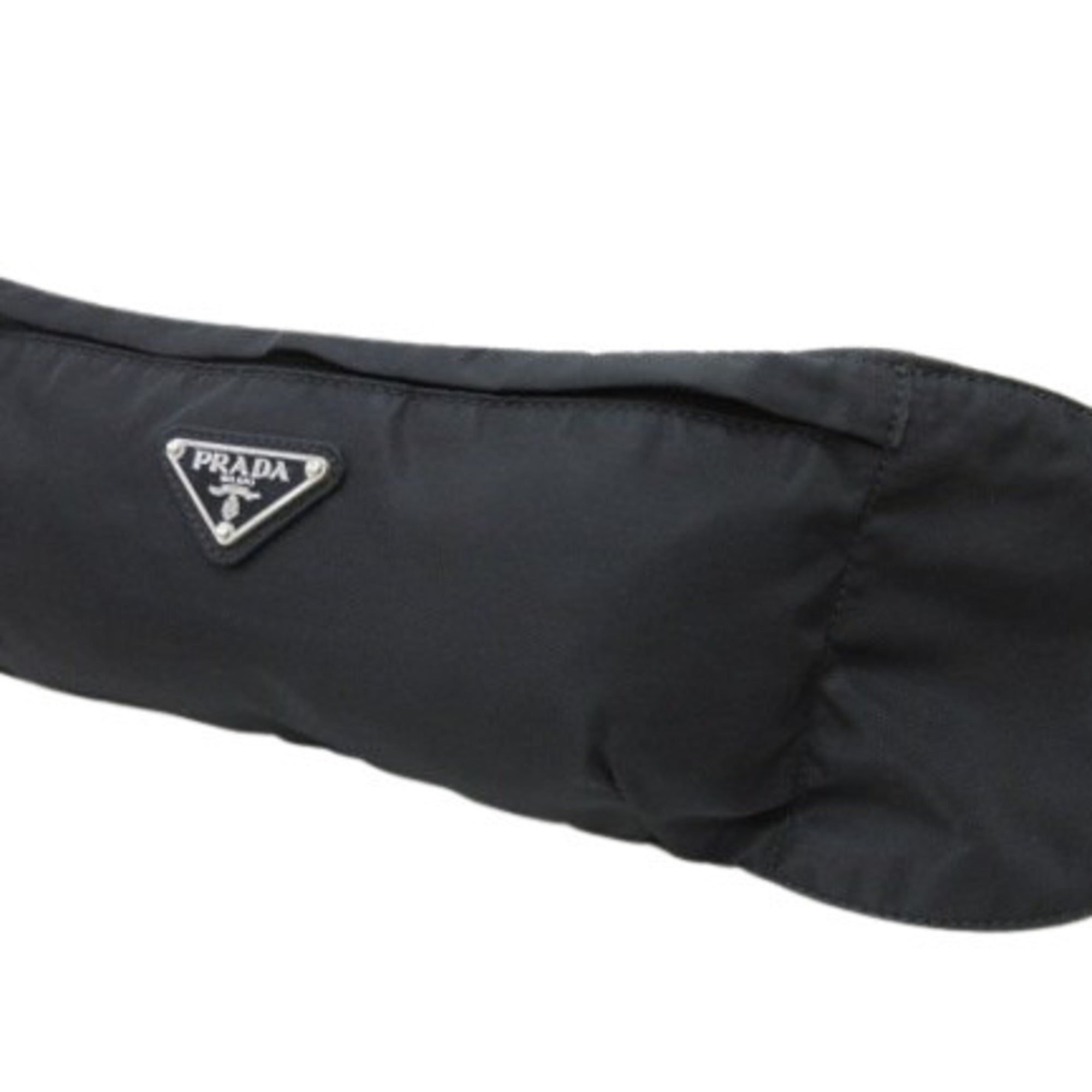 Prada Black Nylon Fanny Pack Sling Bag