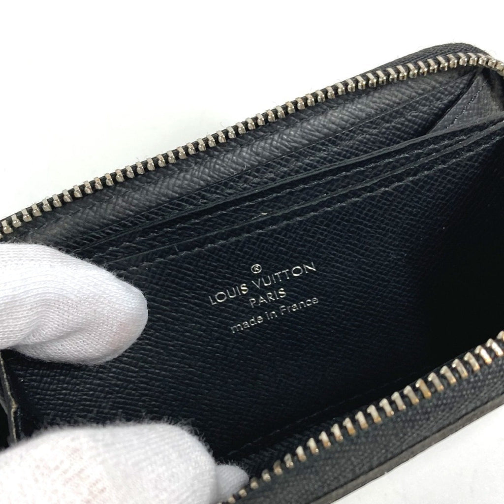 Louis Vuitton Black Damier Graphite Damier Graphite Coin Purse/Coin Case