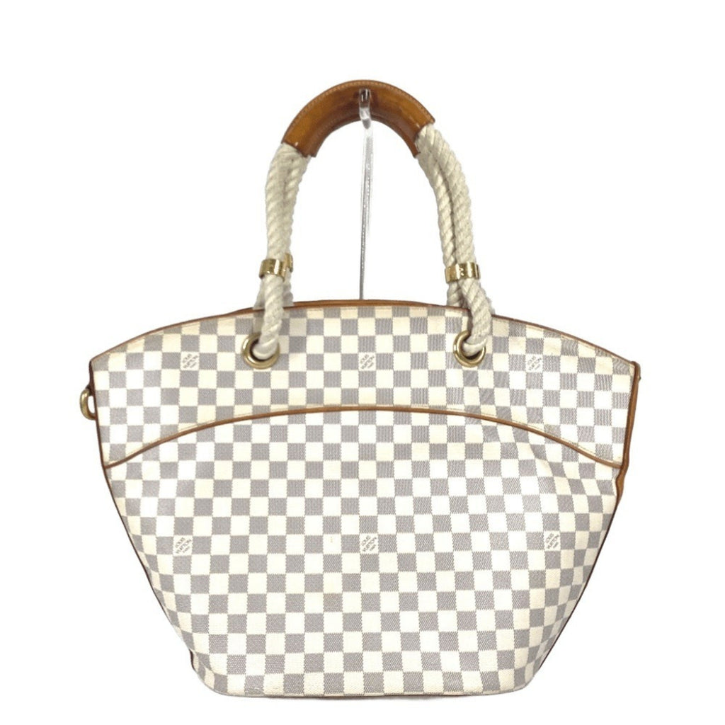 Louis Vuitton White Damier Azur Shoulder Bag Tote Bag