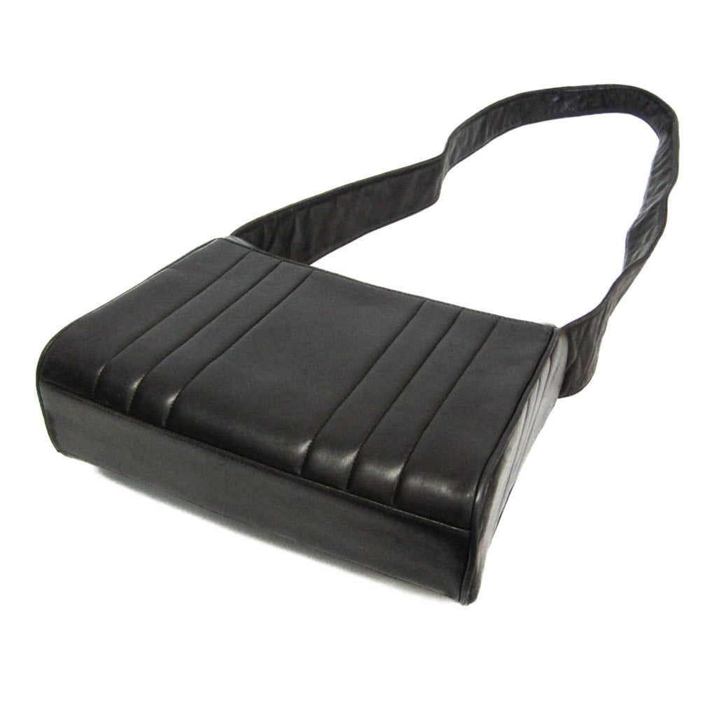 Chanel Mademoiselle Black Leather Shoulder Bag