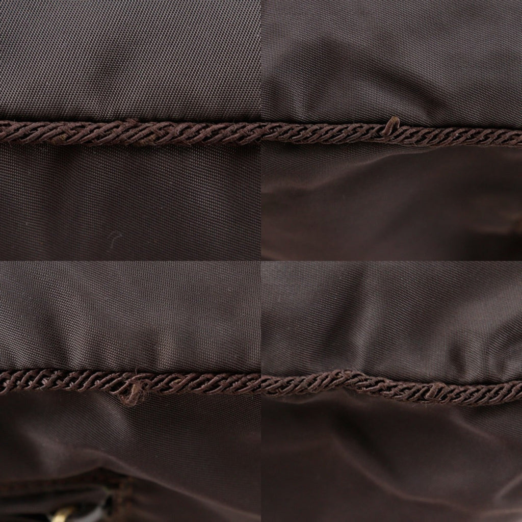 Prada Brown Nylon Handbag