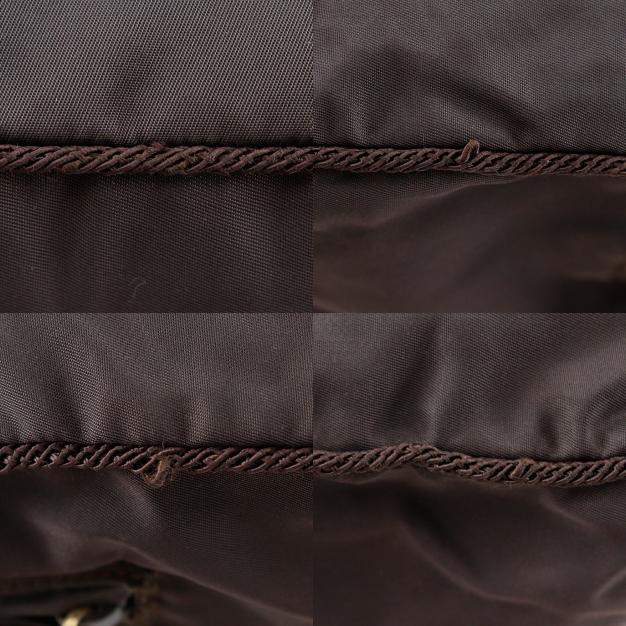 Prada Brown Nylon Handbag