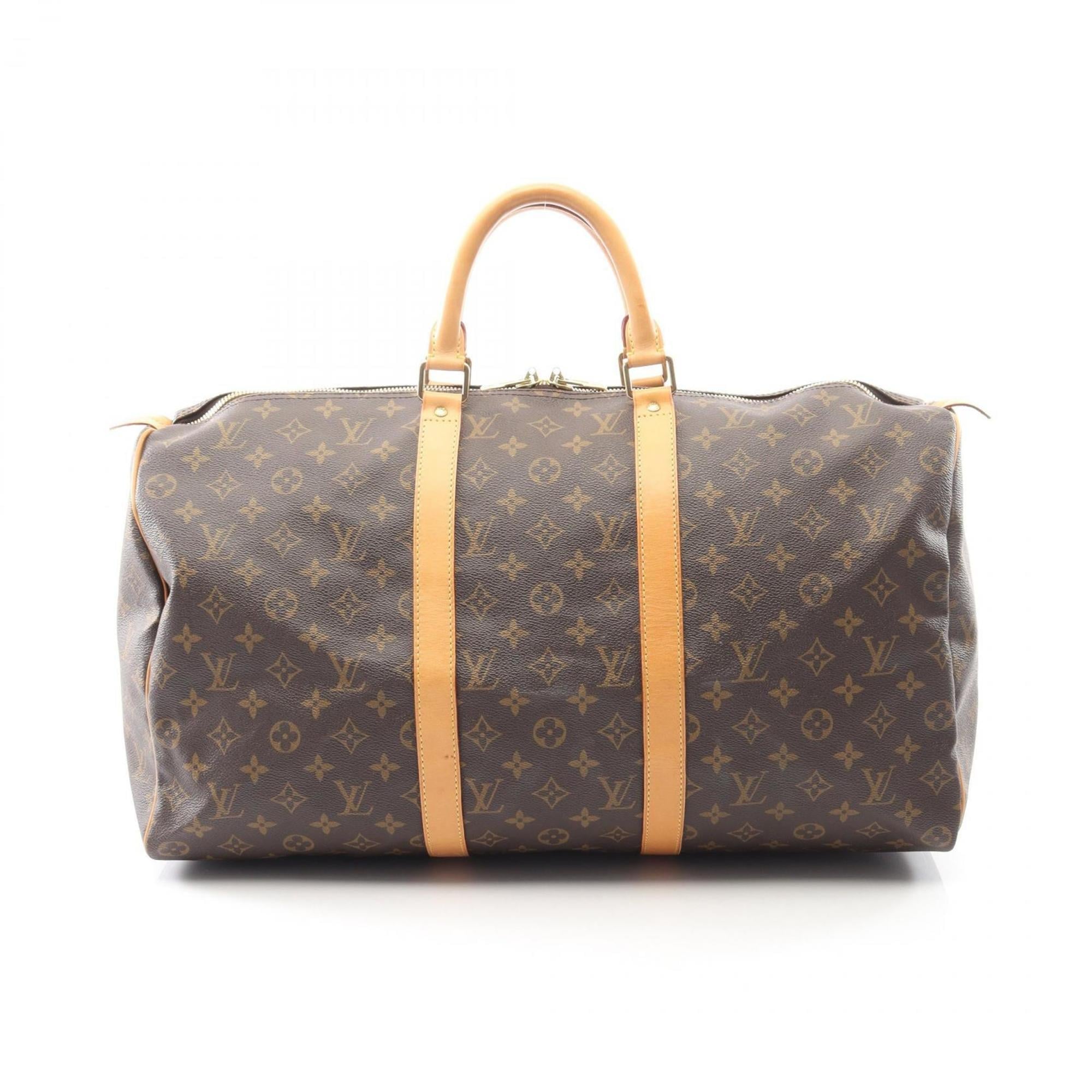Louis Vuitton Brown Monogram Coated Canvas Boston Bag