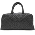 Chanel Black Grained Calfskin Handbag