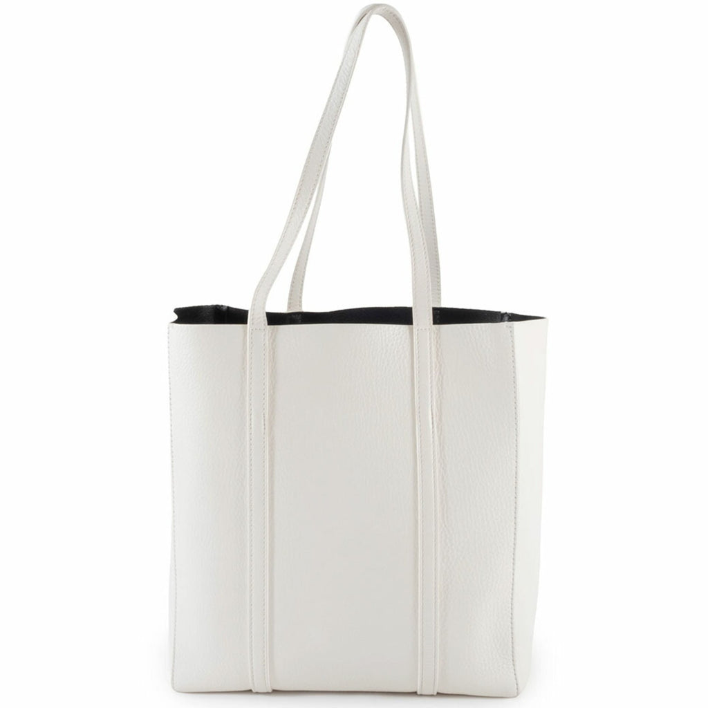 Balenciaga White Leather Shoulder Bag Tote