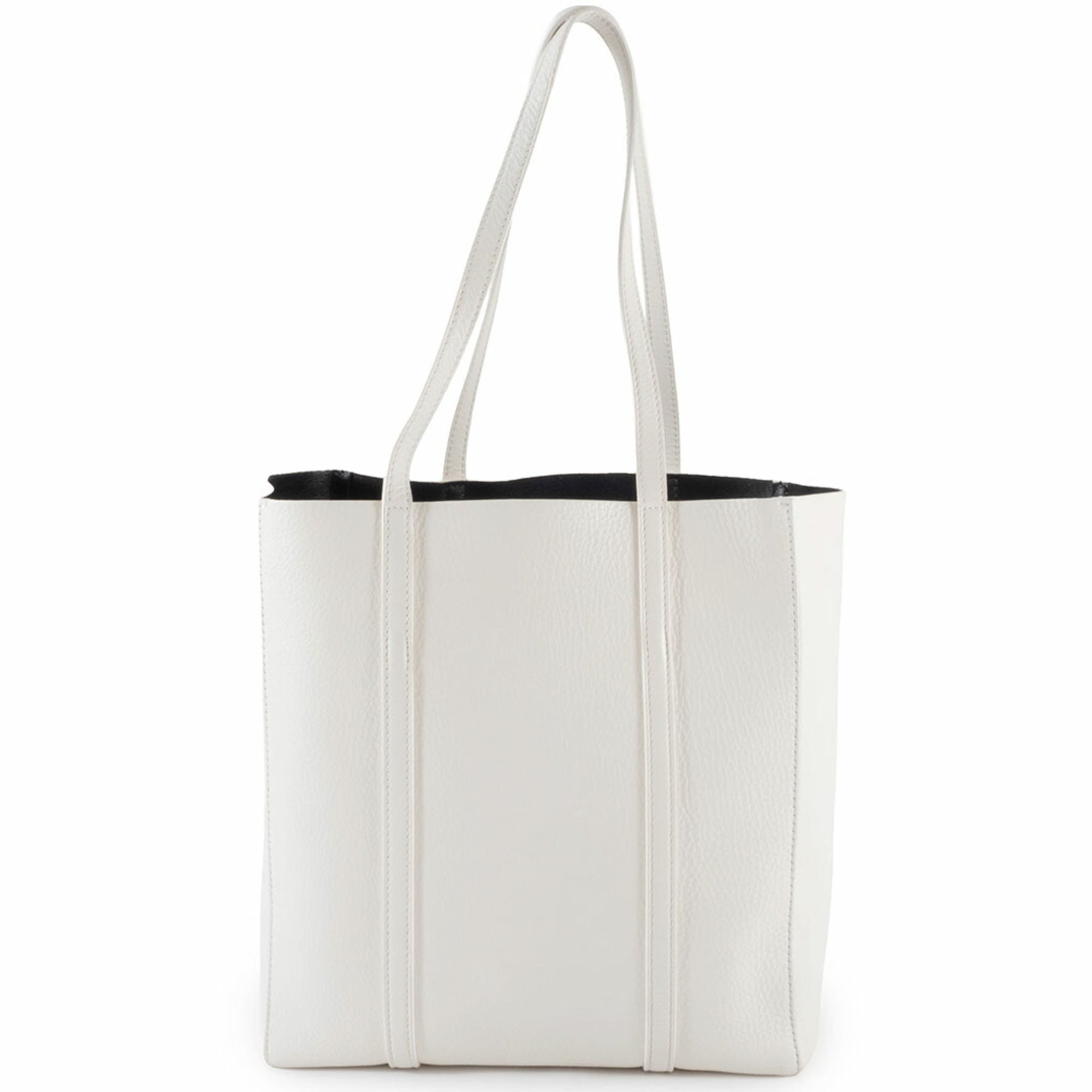 Balenciaga White Leather Shoulder Bag Tote