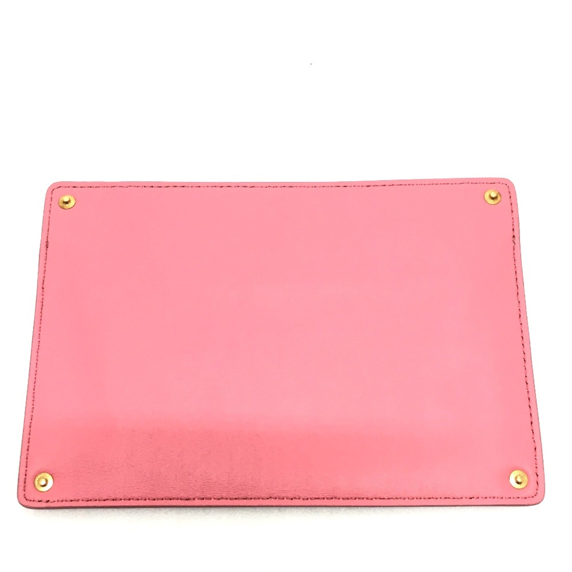 Fendi Pink Leather Pouch
