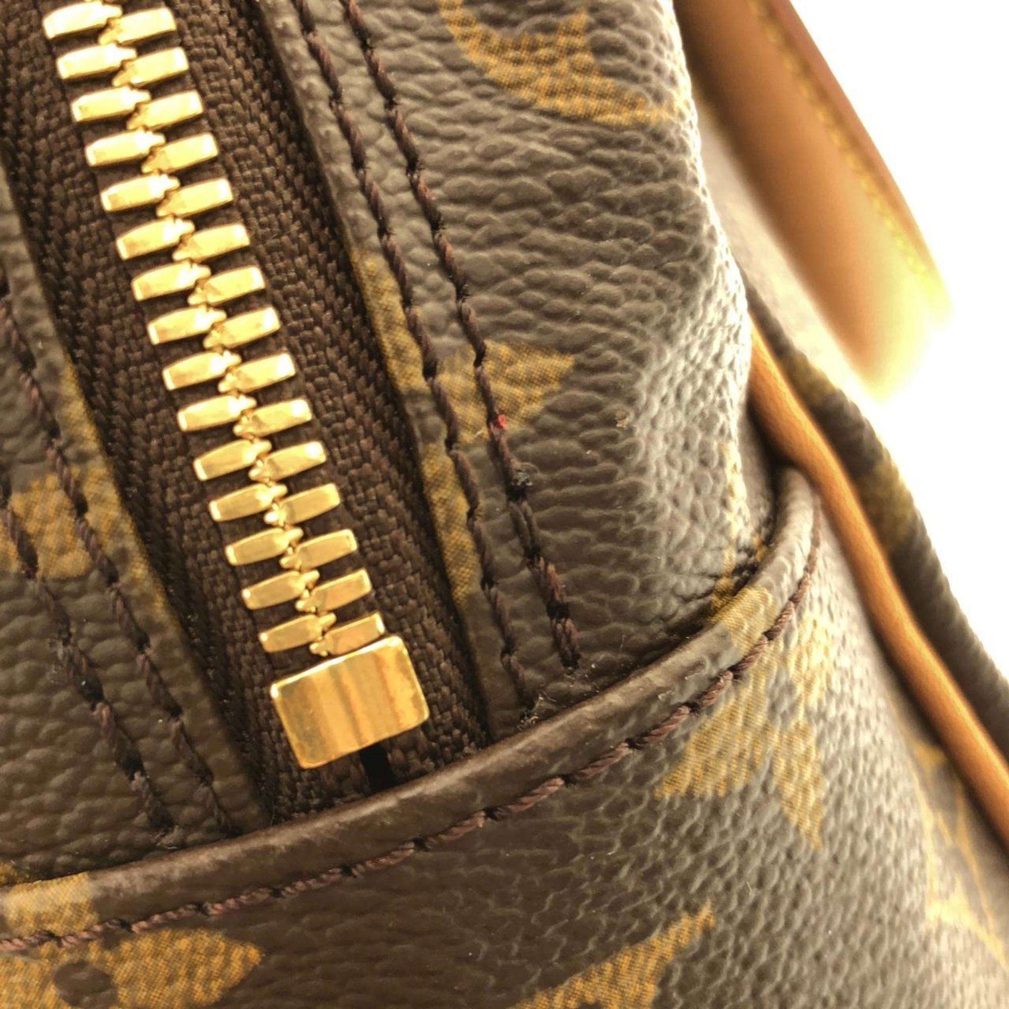 Louis Vuitton Marron Coated Canvas Handbag