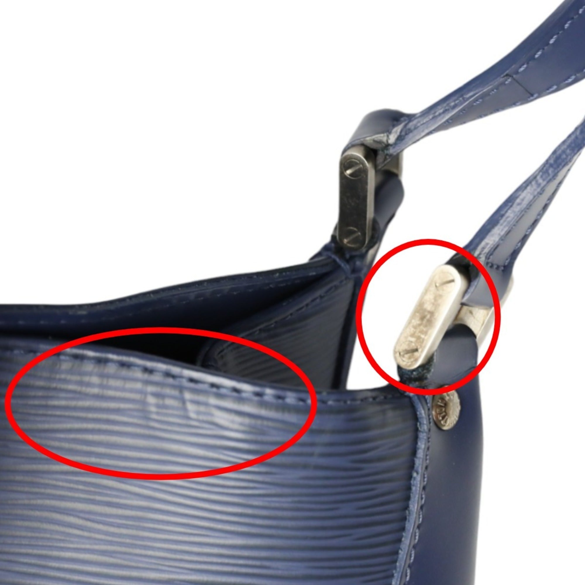 Louis Vuitton Epi Blue Epi Leather Shoulder Bag