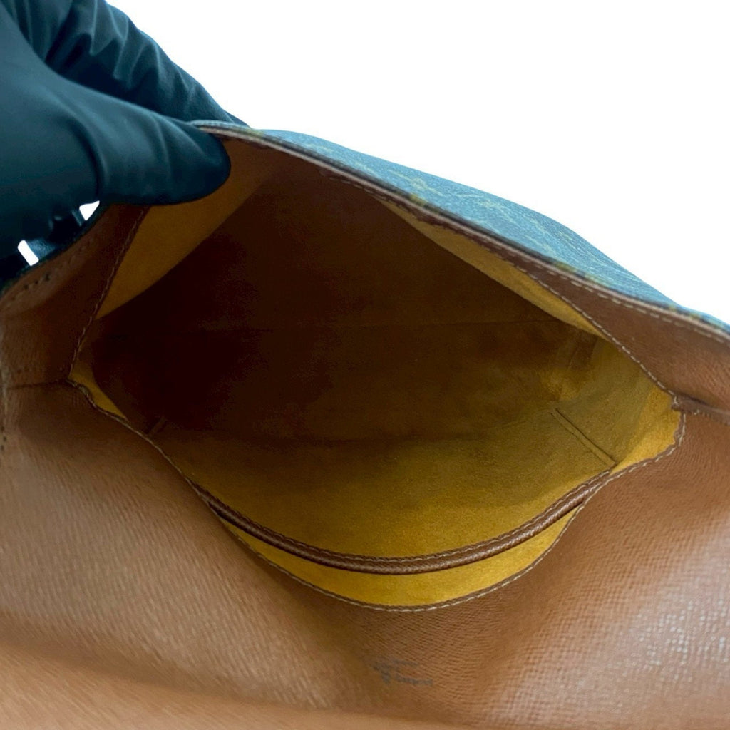Louis Vuitton Brown Leather Pvc Shoulder Bag