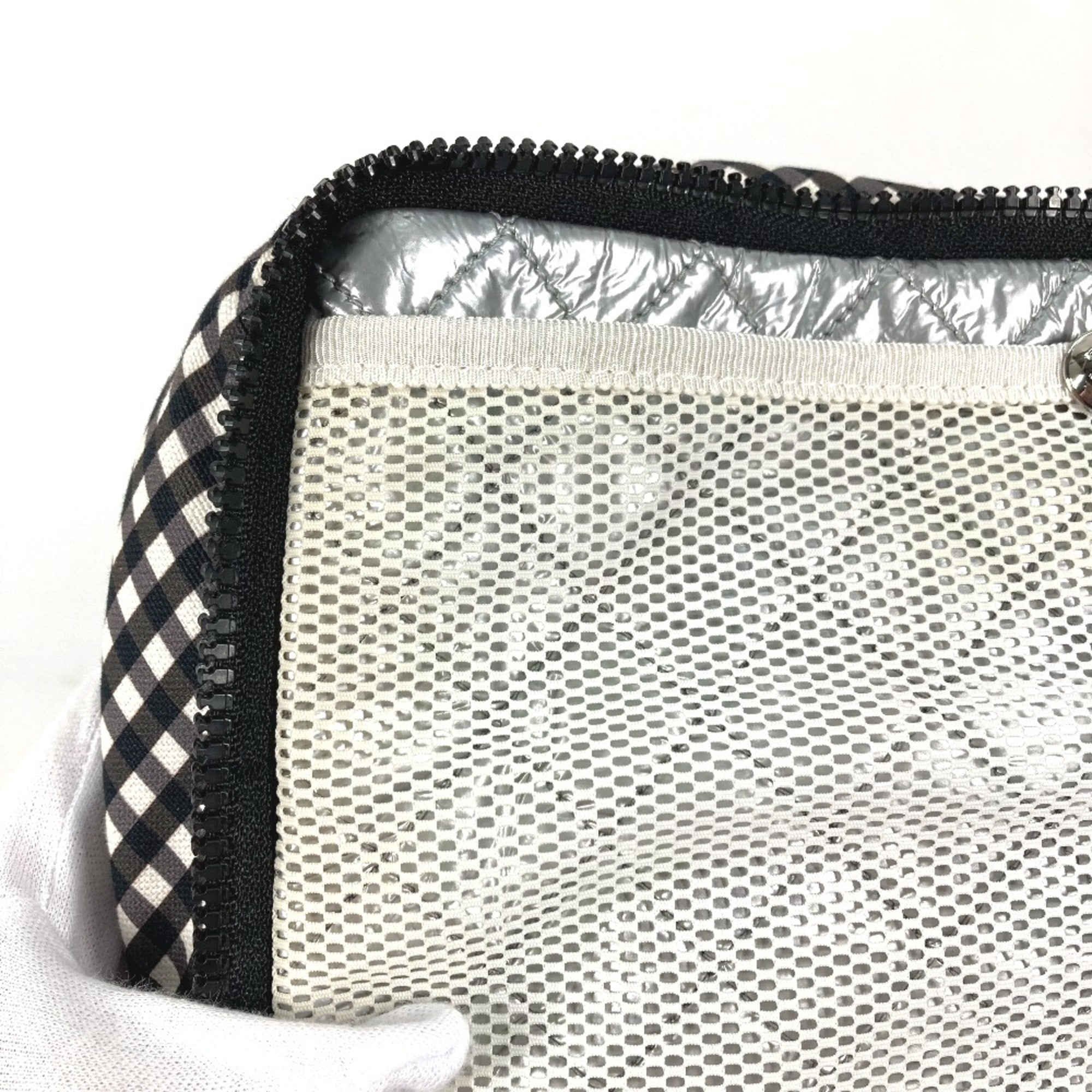 Chanel White Cloth Shoulder Bag