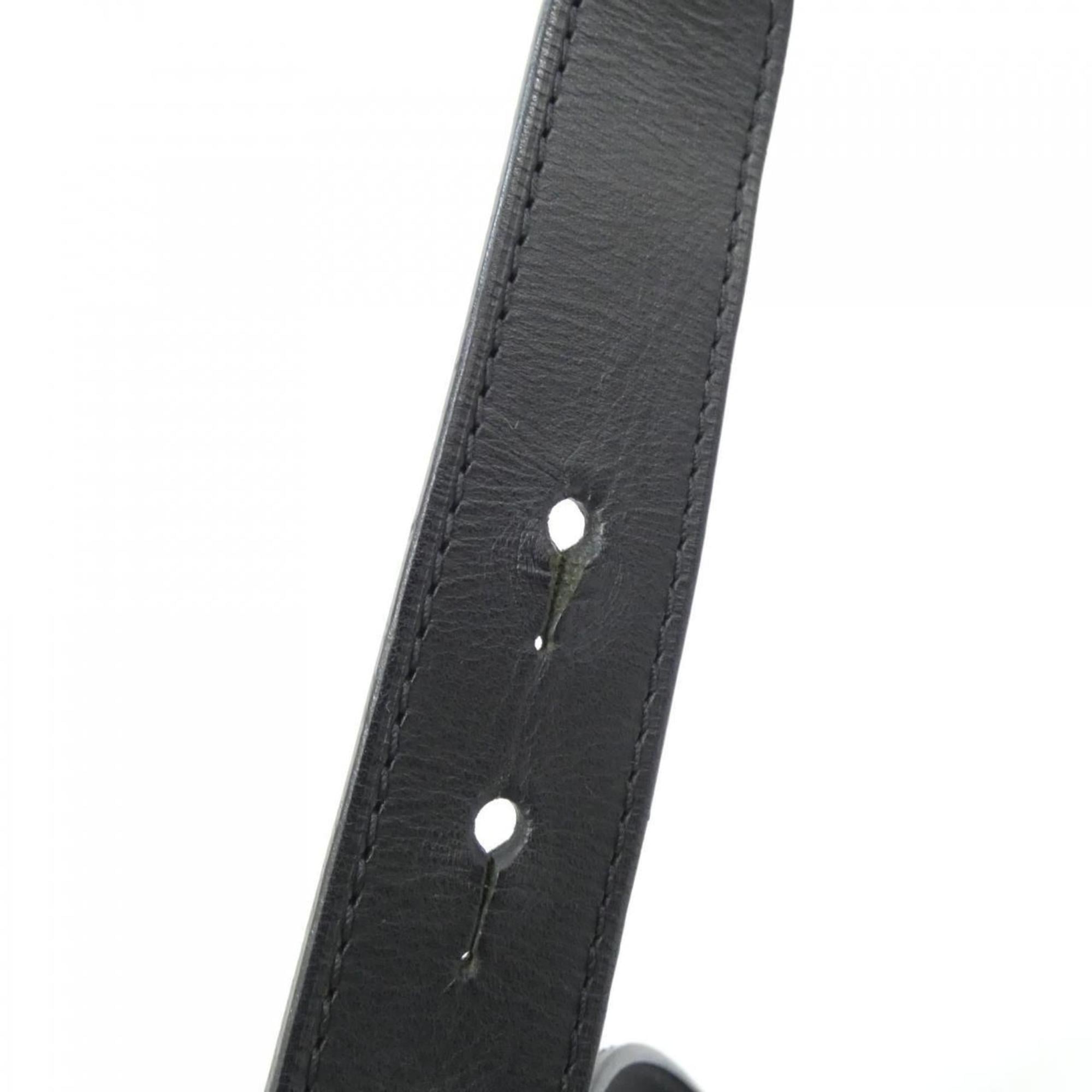 Louis Vuitton Black Brown Coated Canvas Shoulder Bag