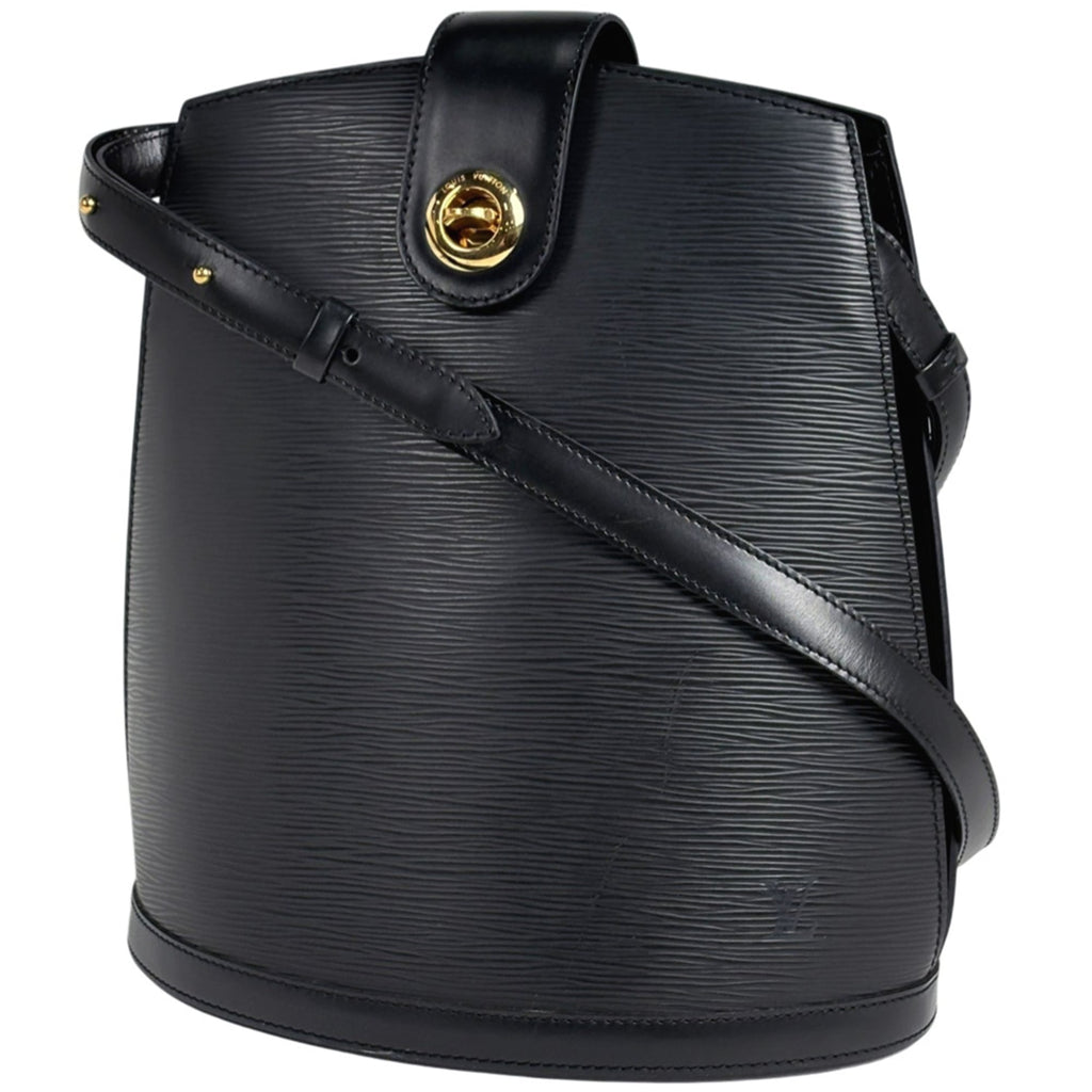 Louis Vuitton Black Noir Epi Leather Shoulder Bag