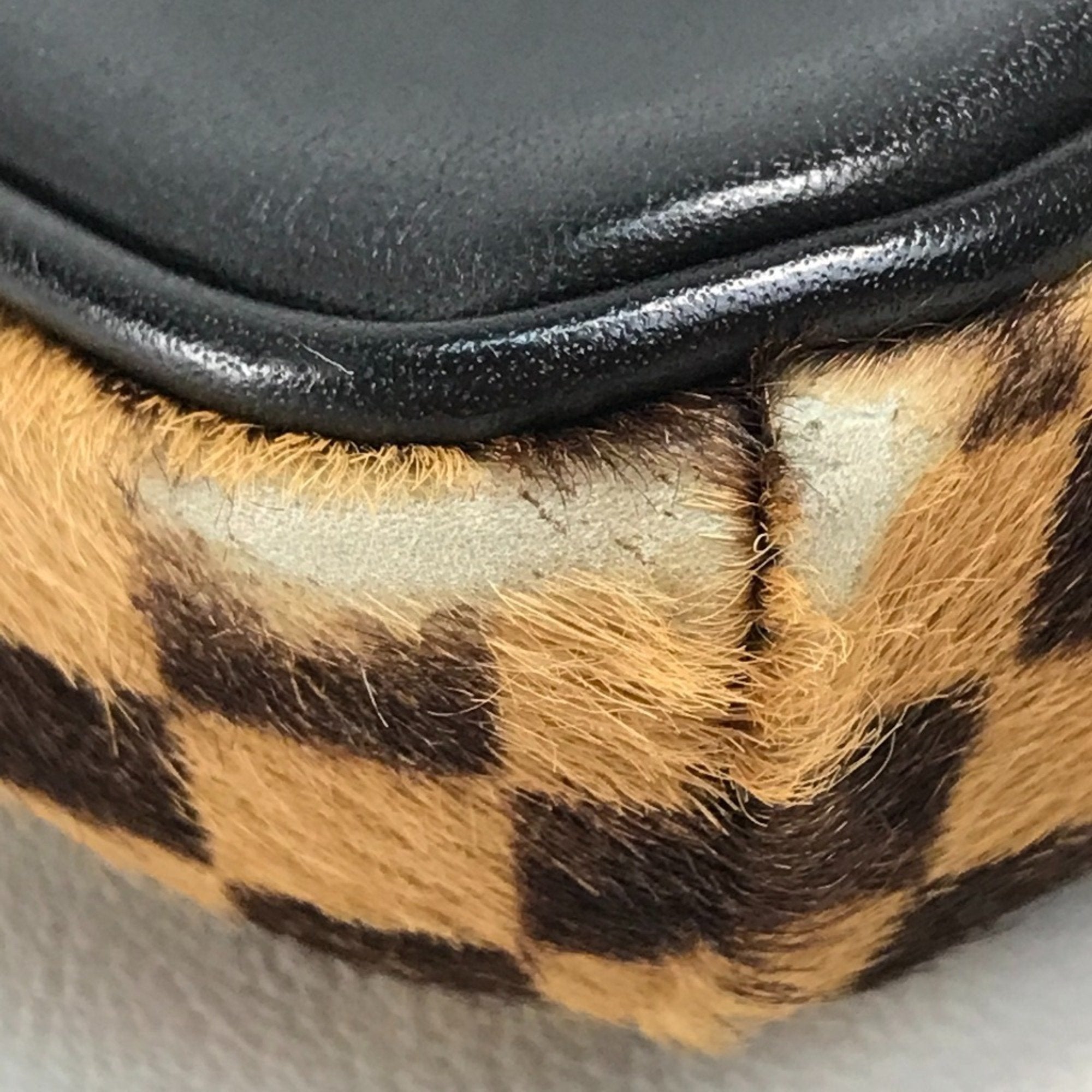 Louis Vuitton Brown Leather Pochette Shoulder Bag
