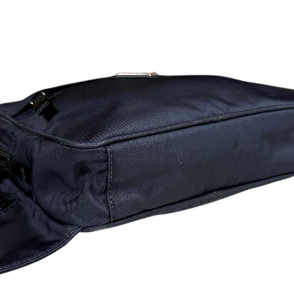 Prada Navy Black Nylon Sling Bag