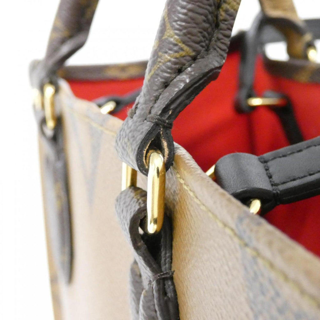 Louis Vuitton Marron Coated Canvas Handbag