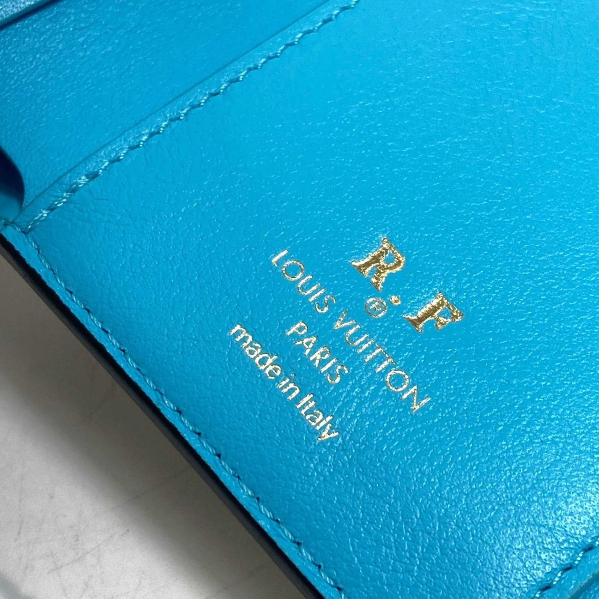 Louis Vuitton White Leather Wallet (Tri-Fold)