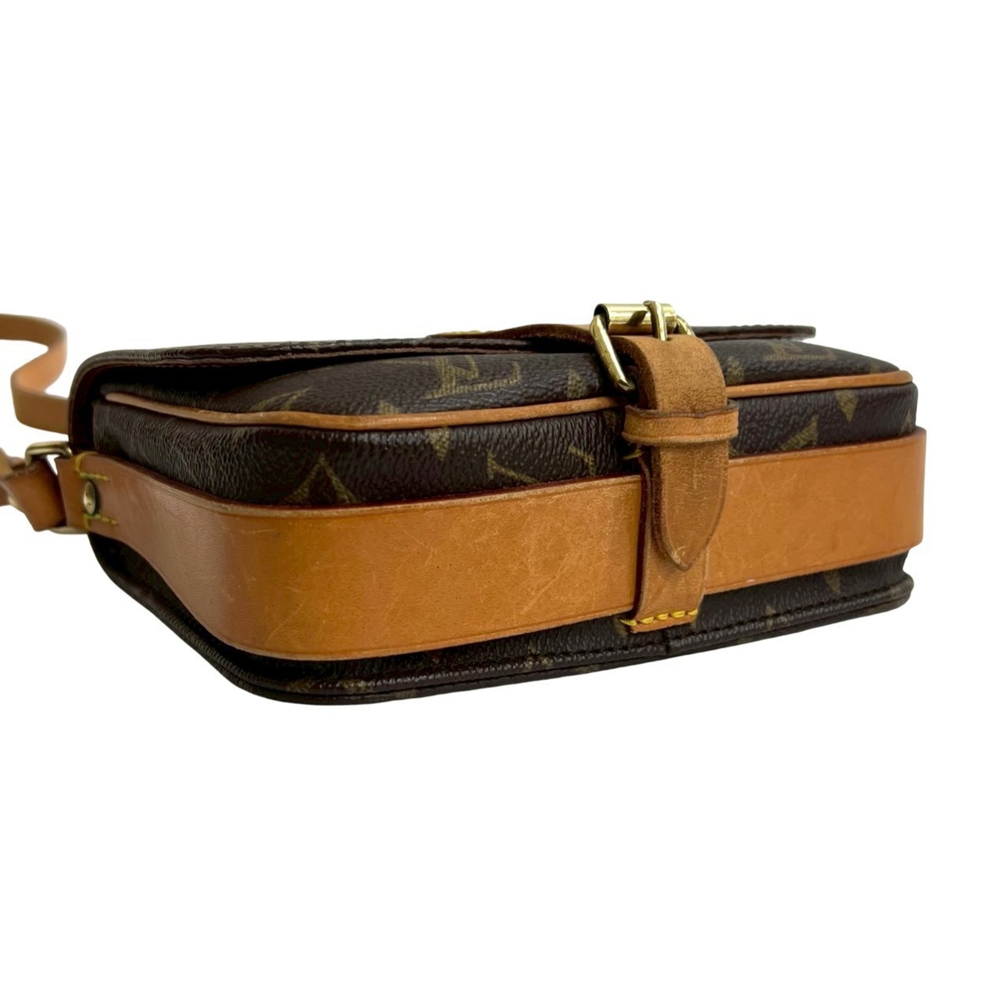 Louis Vuitton Brown Leather Pvc Pochette Shoulder Bag