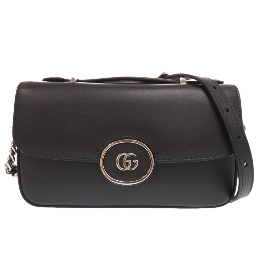 Gucci Black Leather Shoulder Bag (Pre-Owned)