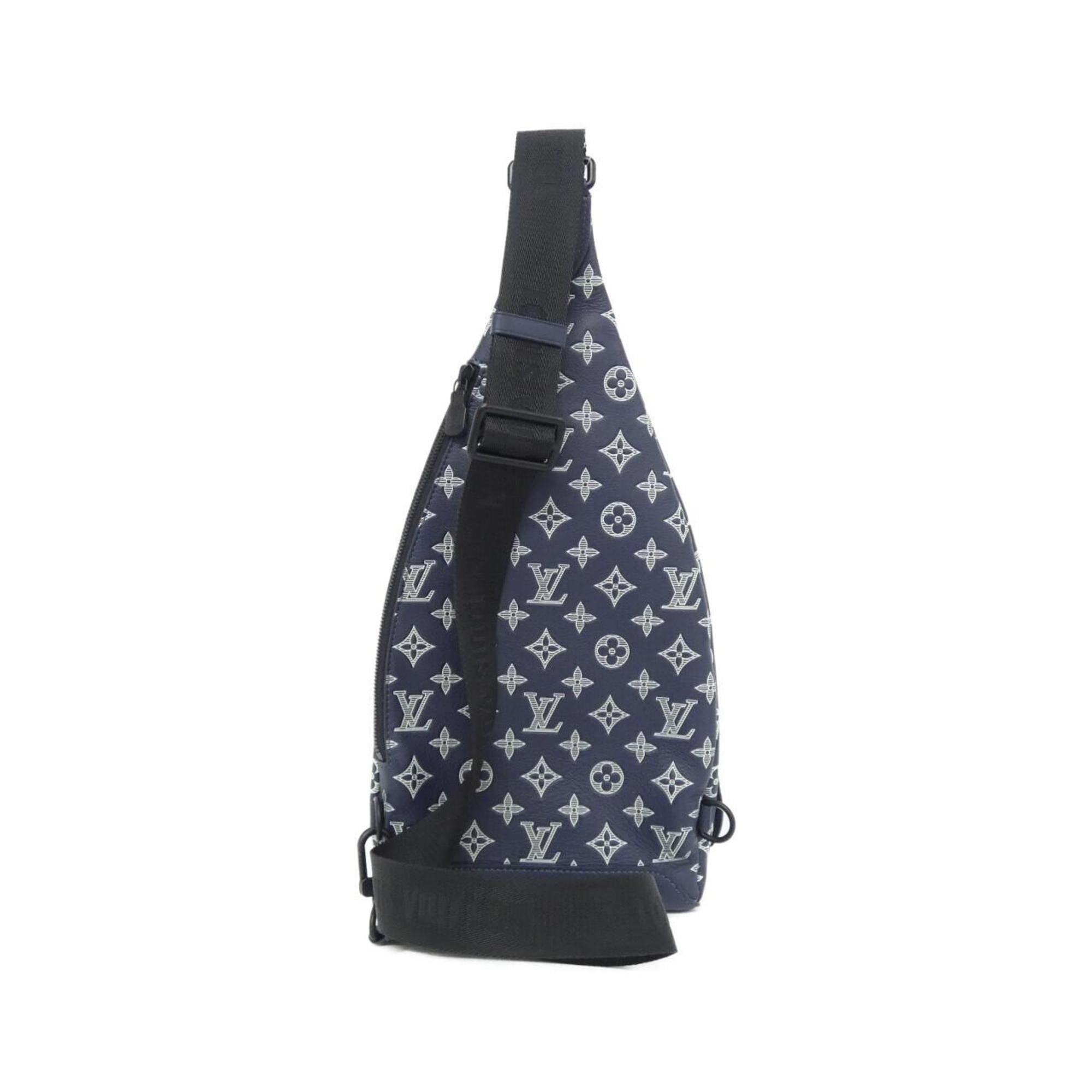 Louis Vuitton Blue Leather Shoulder Bag