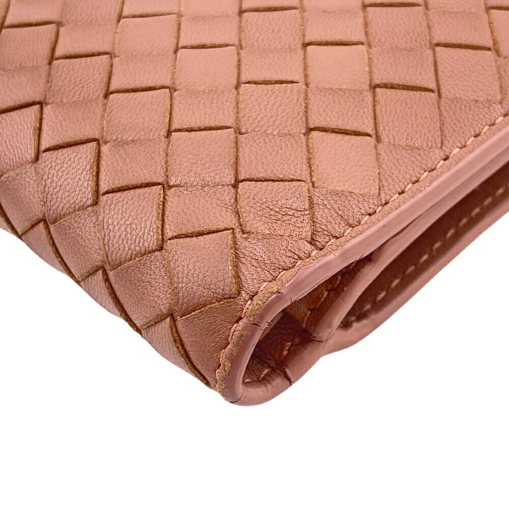 Bottega Veneta Intrecciato Pink Intrecciato Wallet (Bi-Fold)