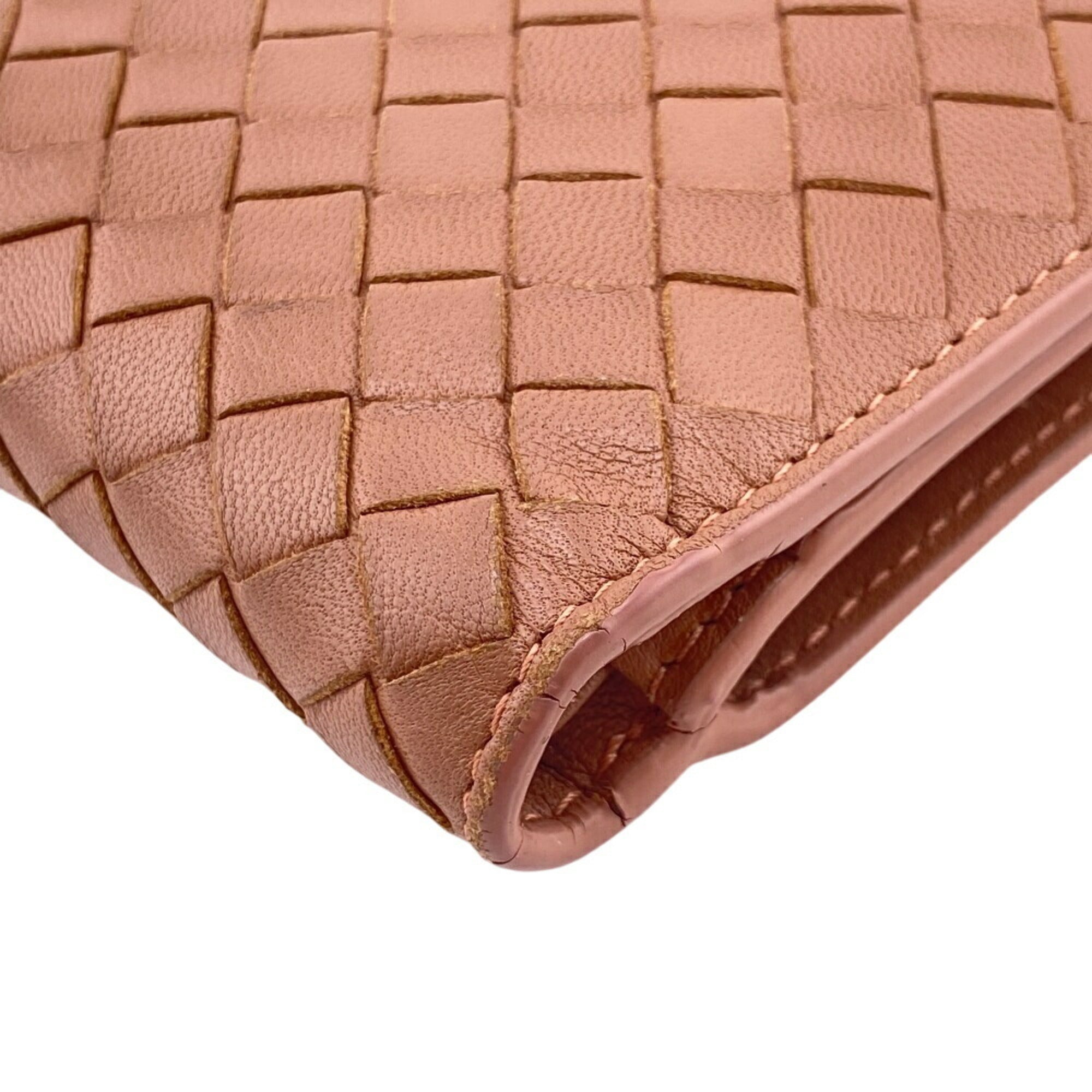Bottega Veneta Intrecciato Pink Intrecciato Wallet (Bi-Fold)